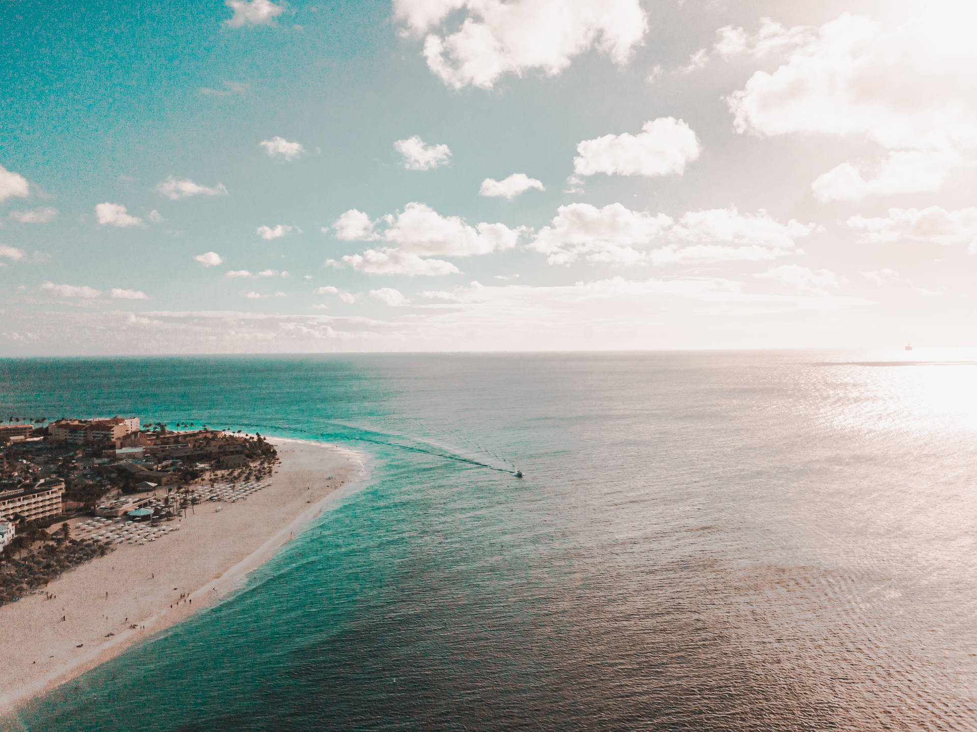 Aruba Island Shoreline Background