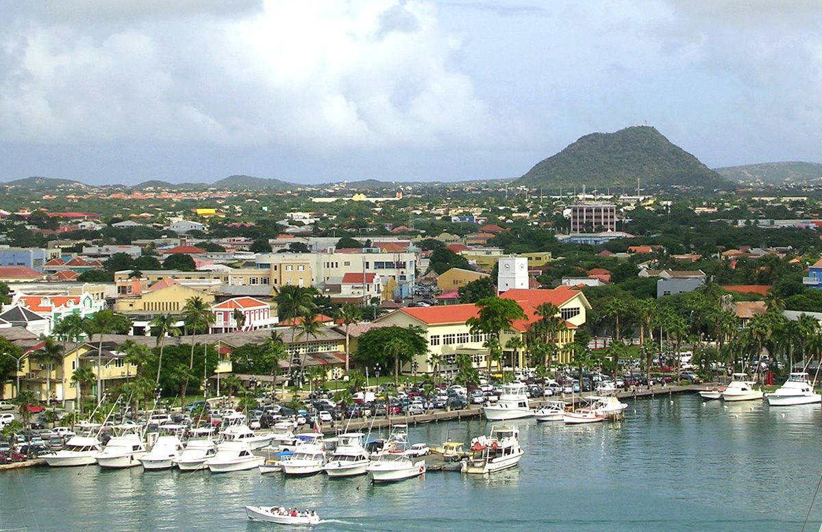Aruba Oranjestad City Background