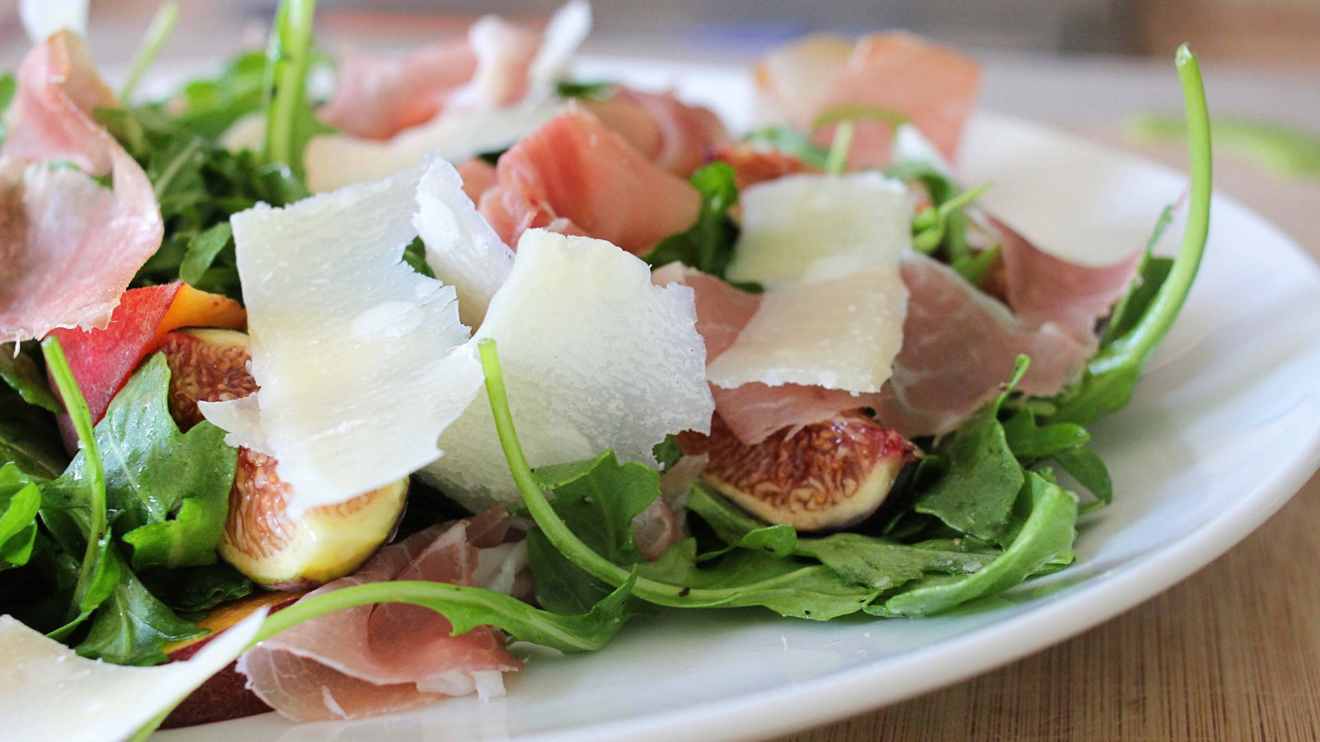 Arugula, Fig, Cheese, And Meat Salad