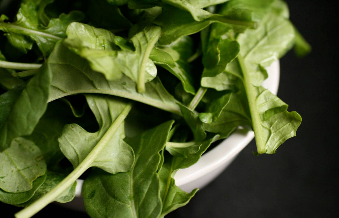 Arugula Leaves Close Up