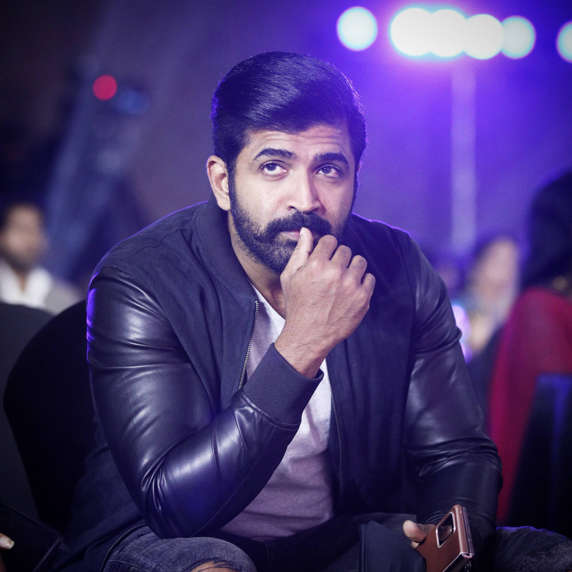 Arun Vijay Dressed In A Stylish Leather Jacket