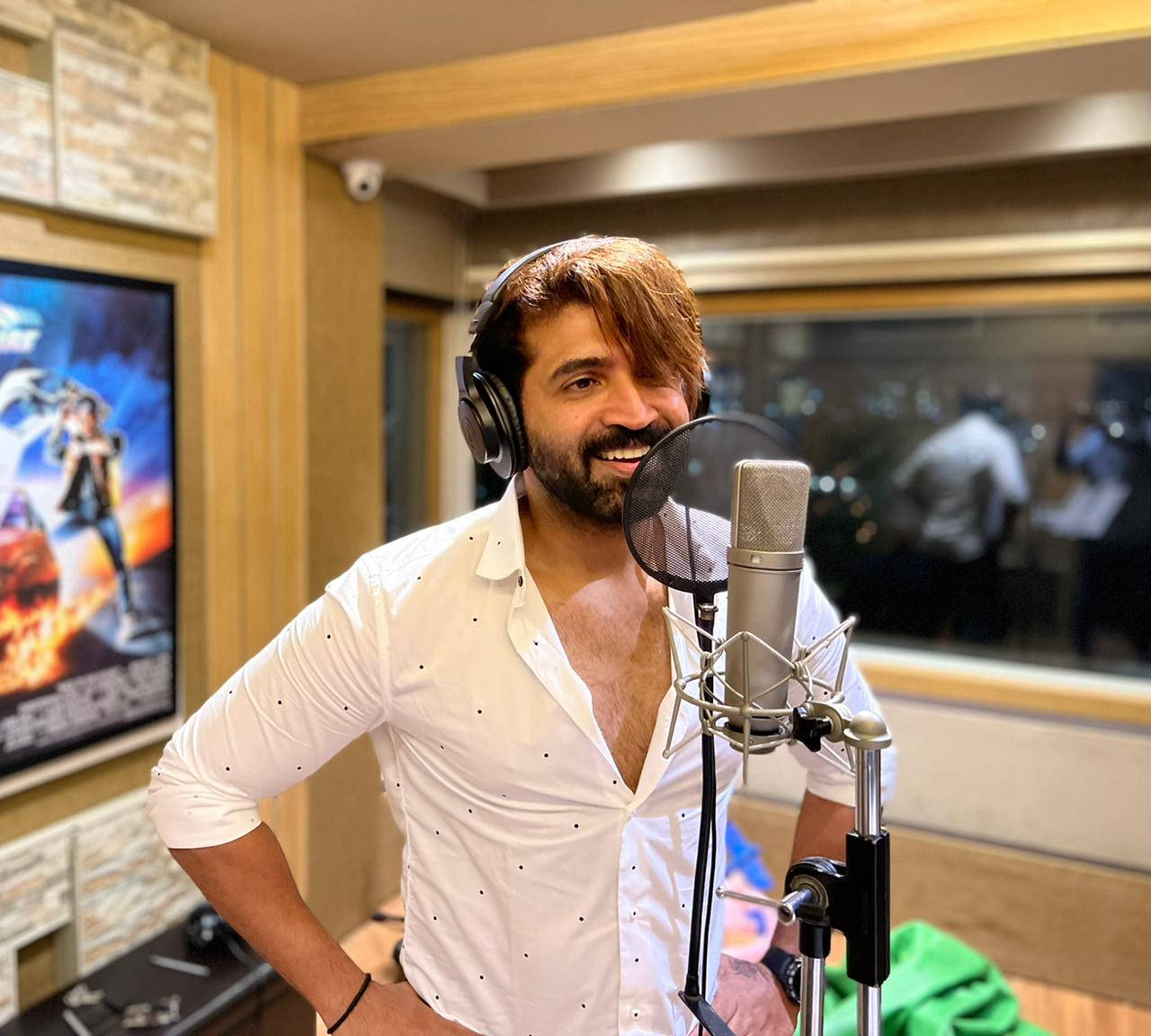 Arun Vijay In The Recording Studio