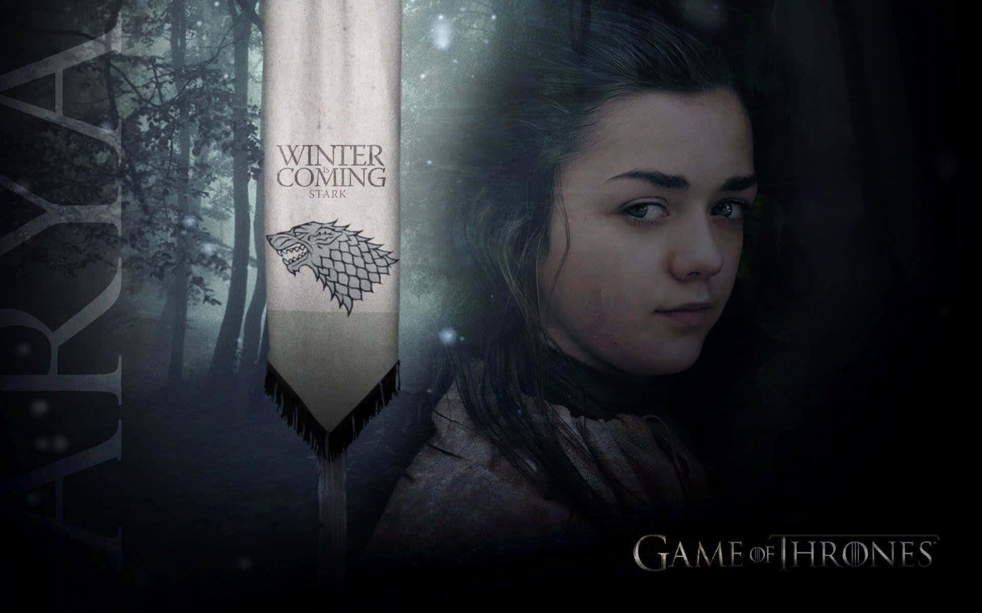 Arya Stark Banner Background