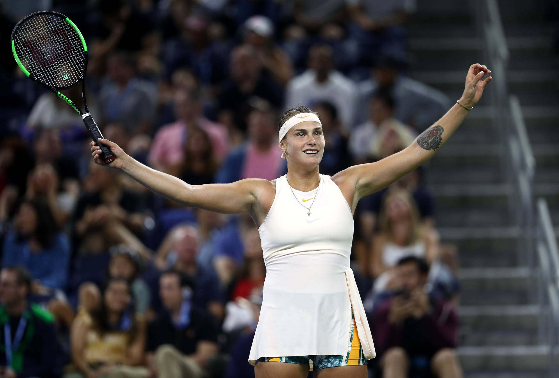 Aryna Sabalenka At Miami Open Background