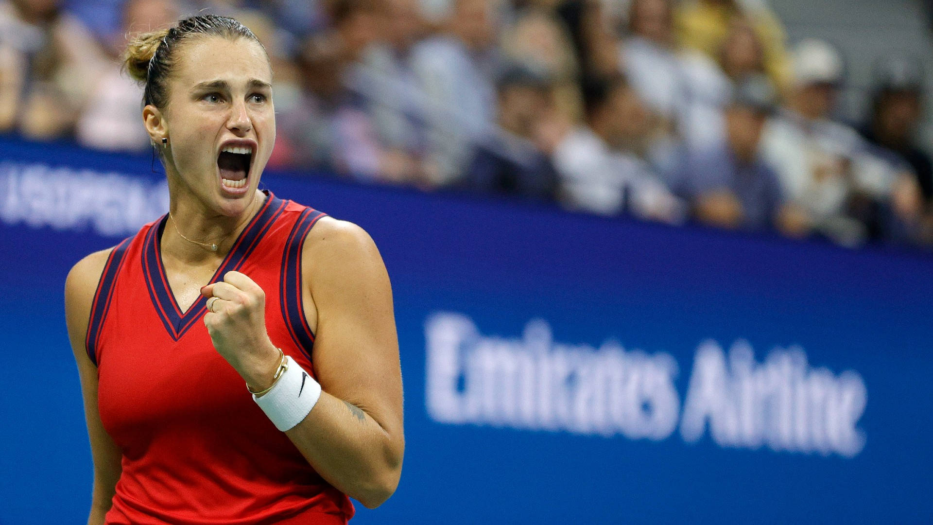 Aryna Sabalenka At Us Open Background