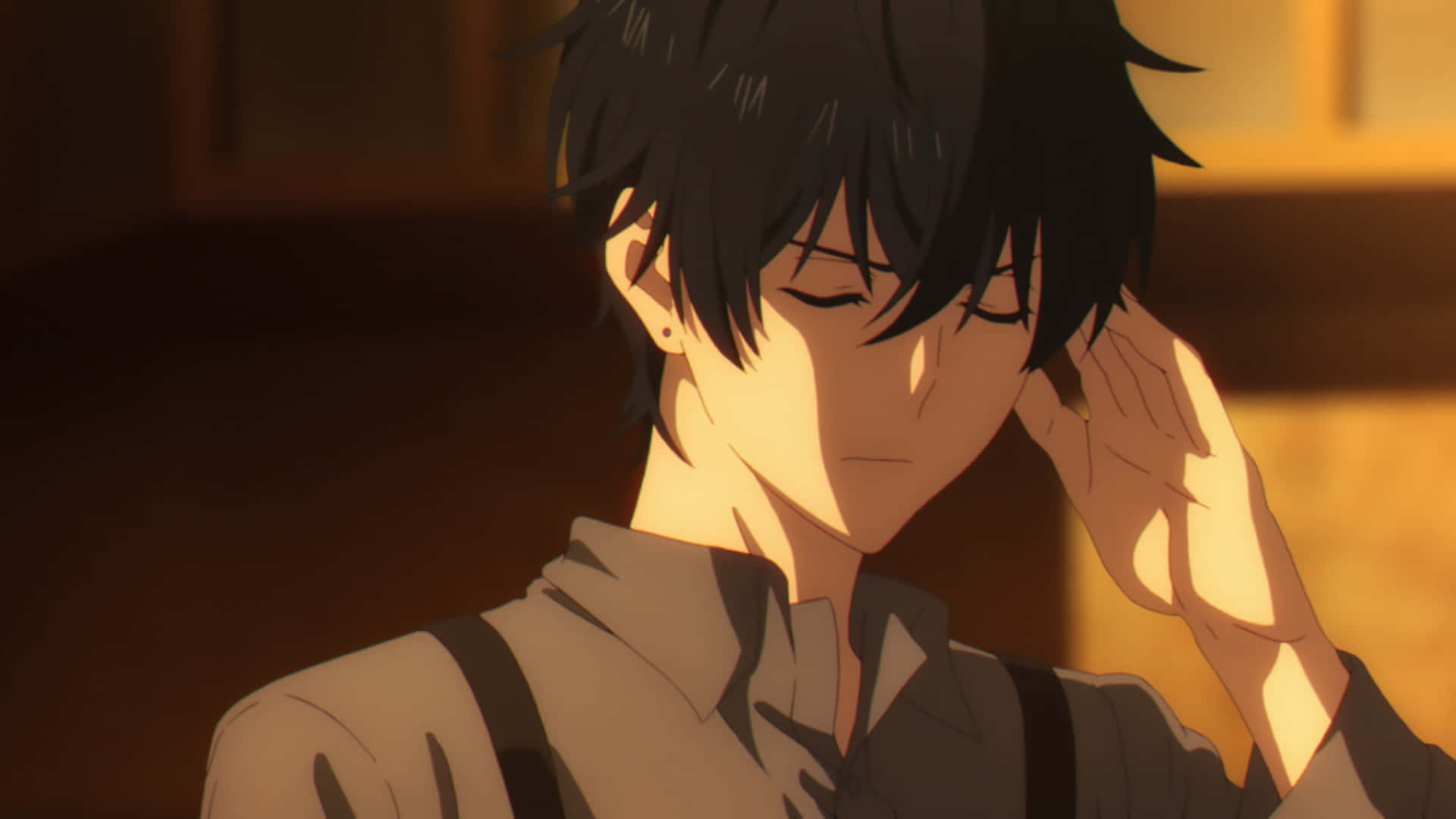 Asahina With Eyes Closed From Takt Op Destiny Background