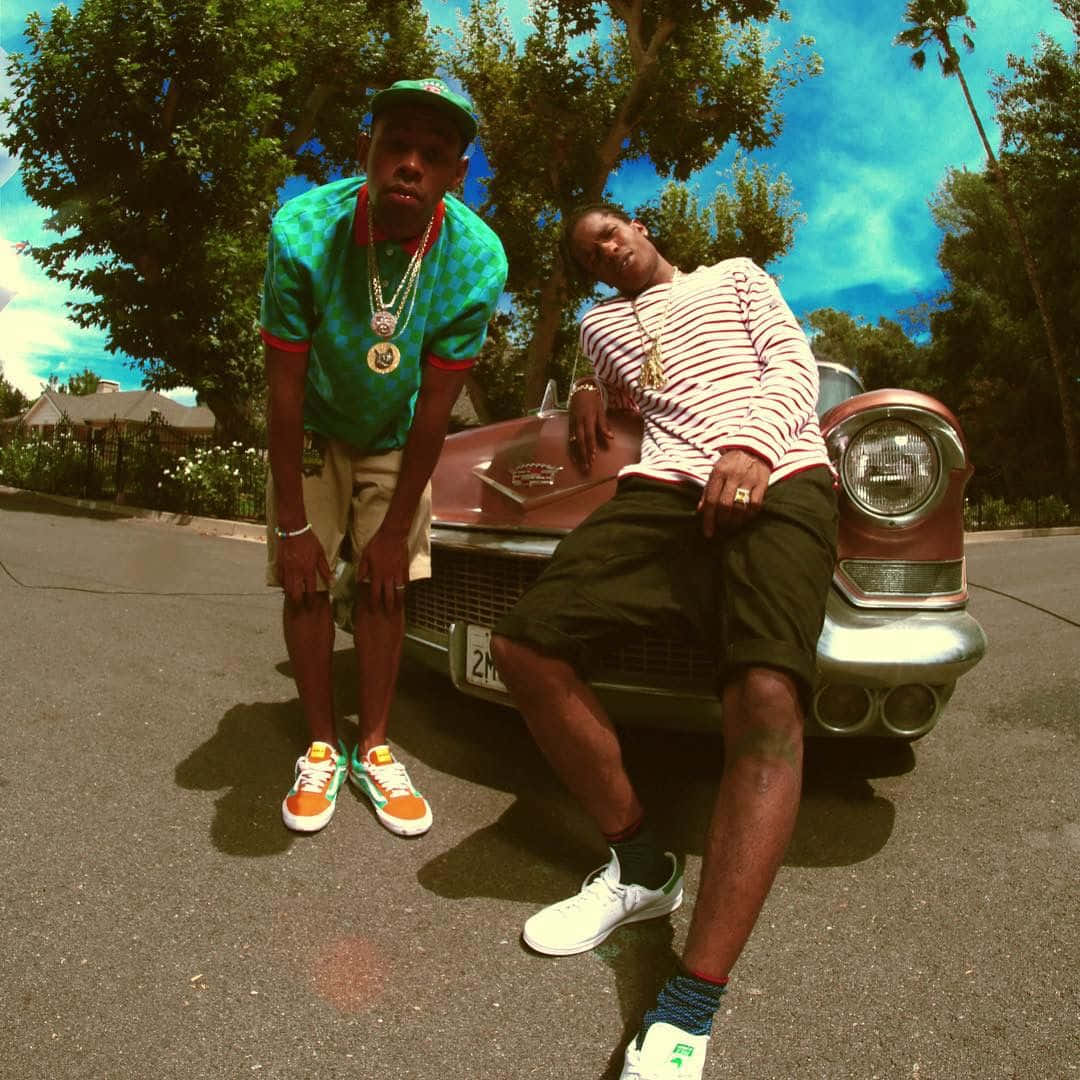 Asap Rocky And Tyler, The Creator At The 2020 American Music Awards Background