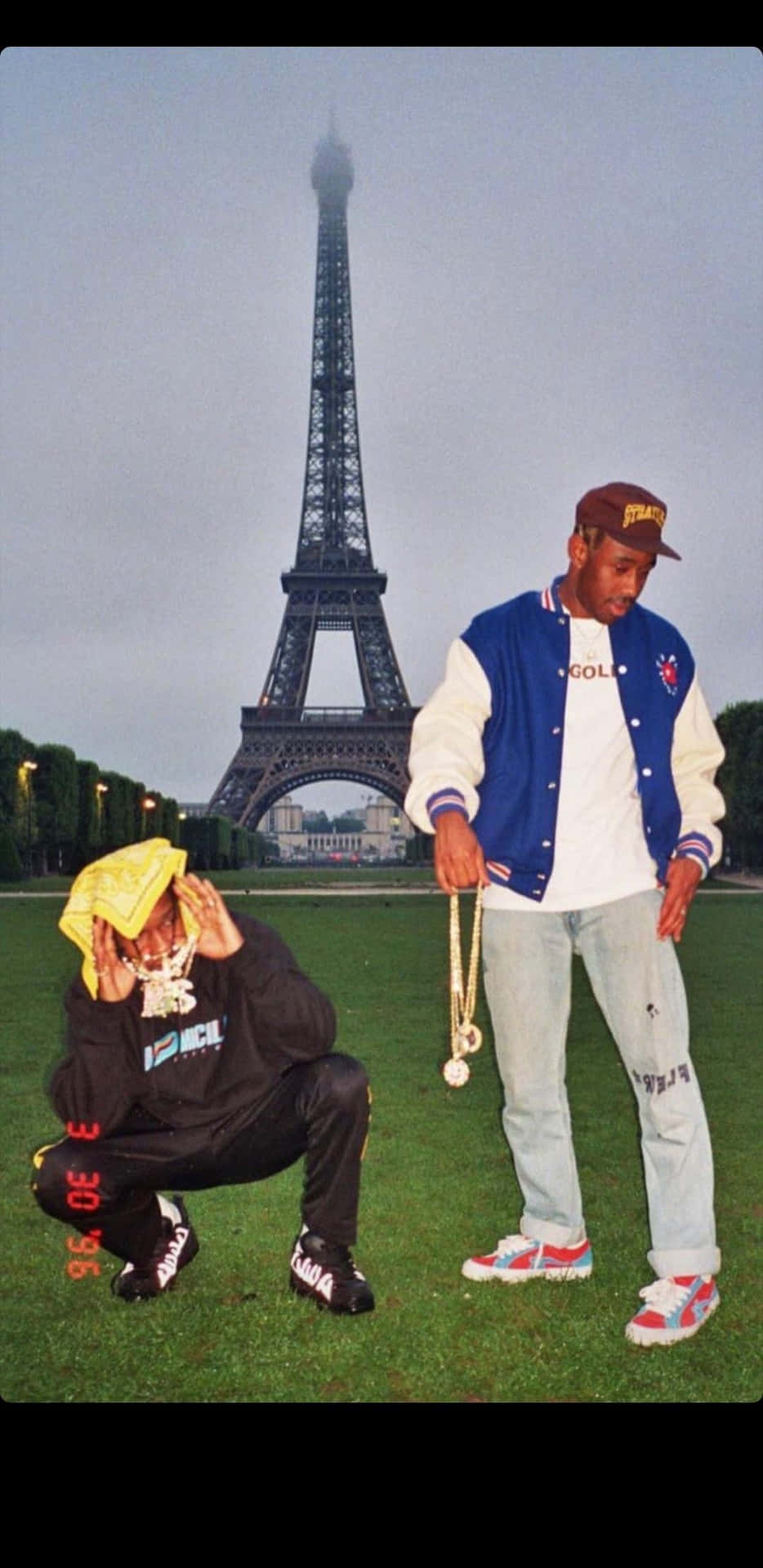Asap Rocky And Tyler, Two Of The Best In The Rap Game. Background