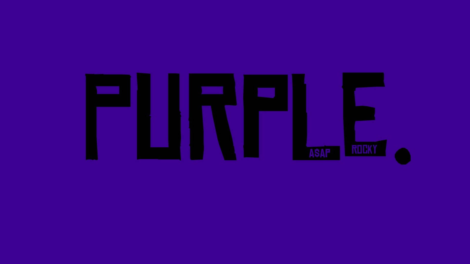 Asap Rocky Purple Swag