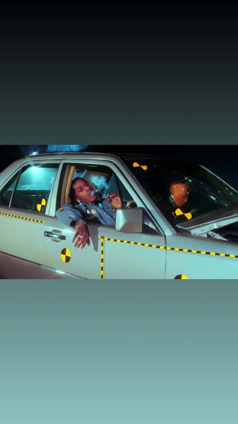 Asap Rocky Testing Inside Car