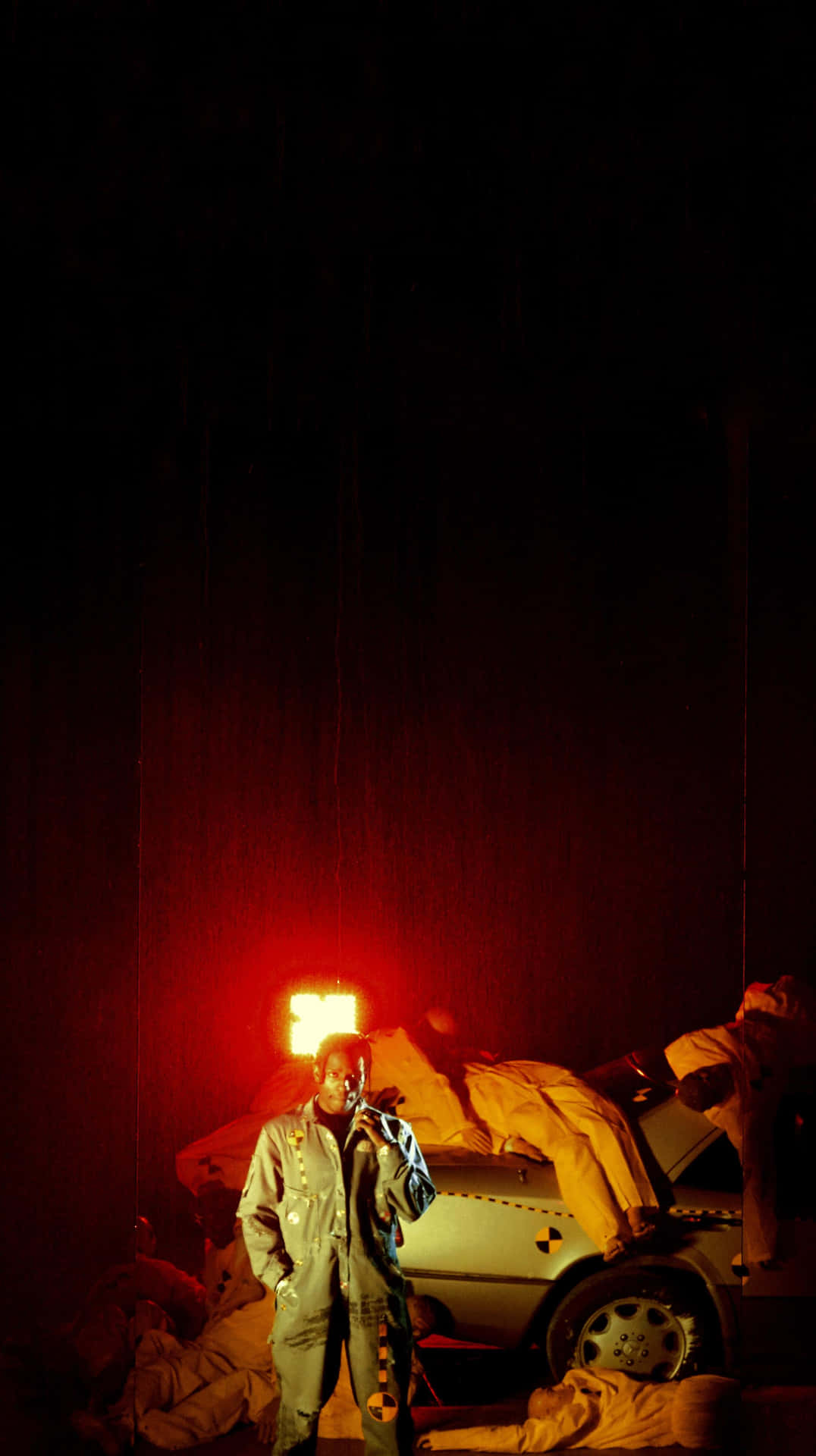 Asap Rocky Testing Near Vehicle