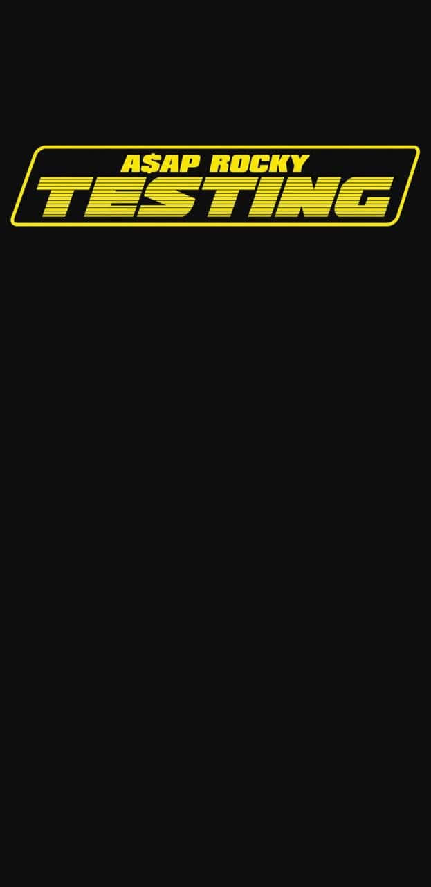 Asap Rocky Testing Yellow Font