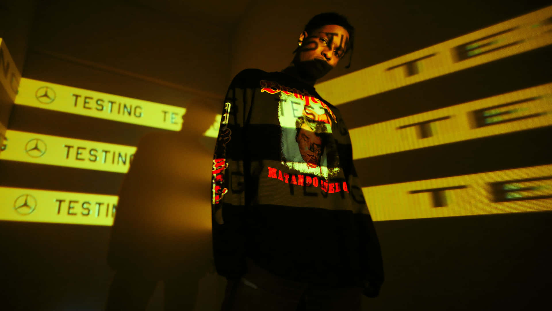 Asap Rocky Testing Yellow Lines