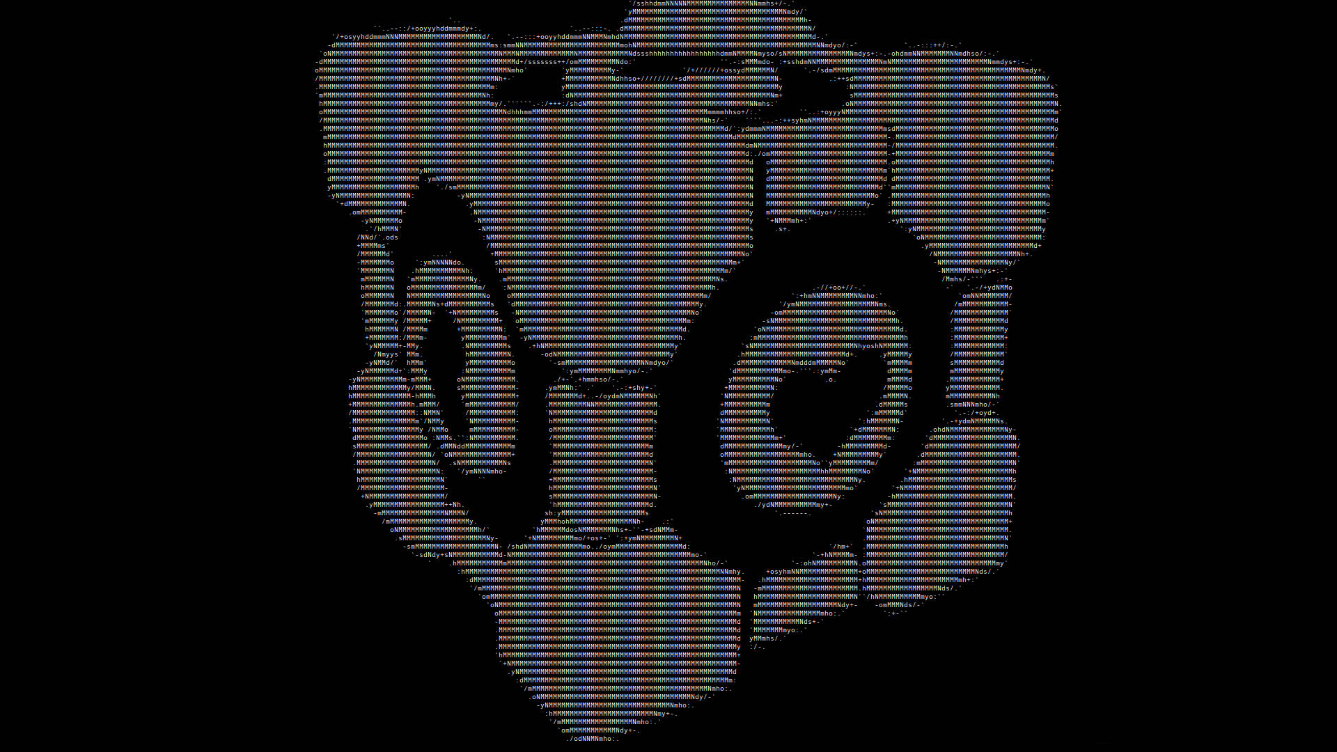 Ascii Text Companion Cube Background