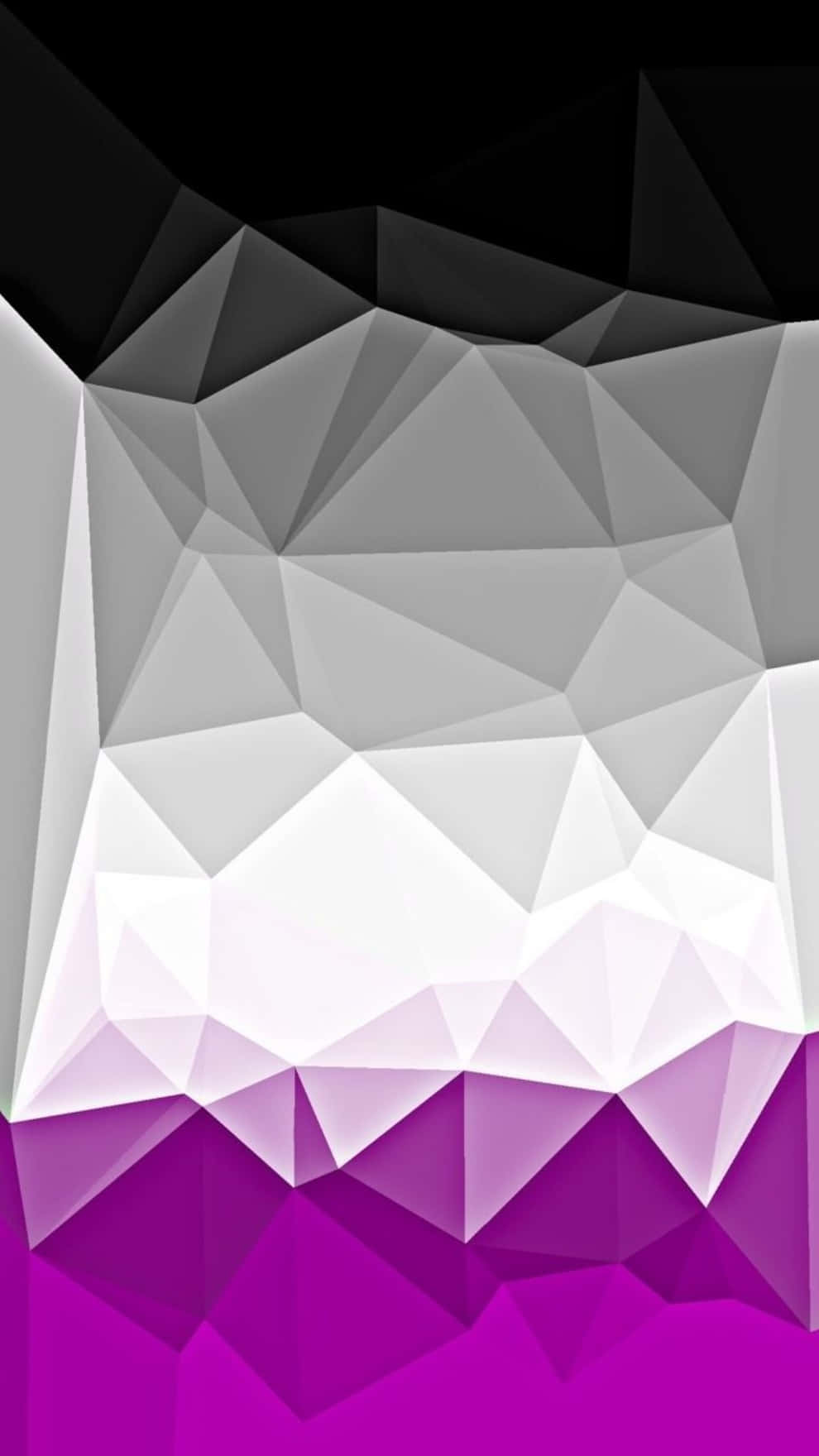 Asexual Pride Flag Geometric Art Background