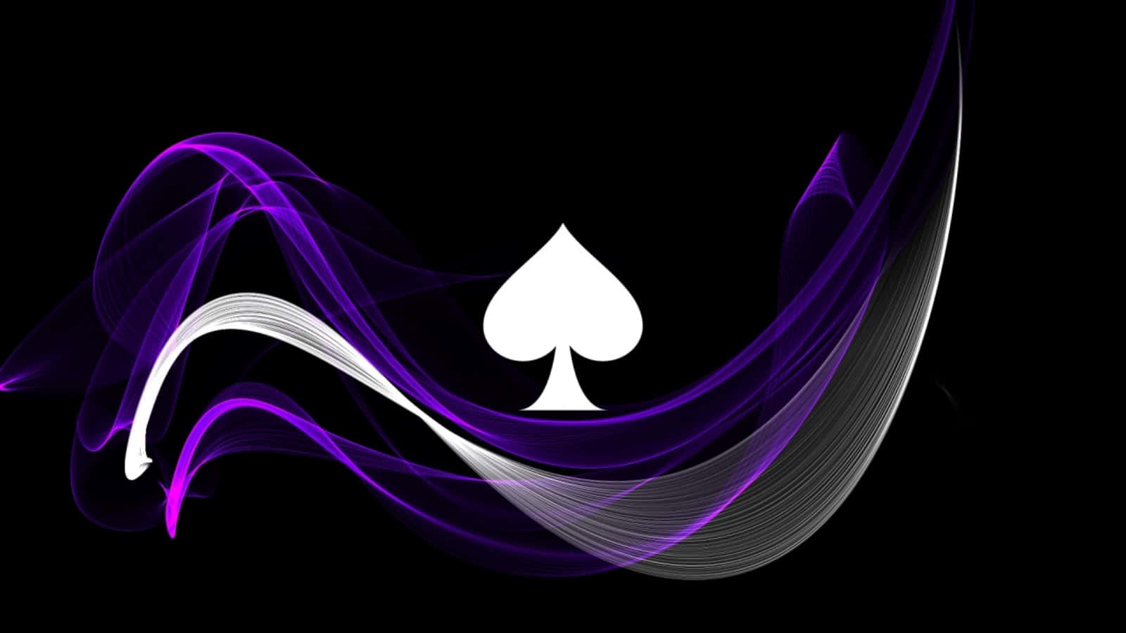Asexual Waves With White Spade Icon Background