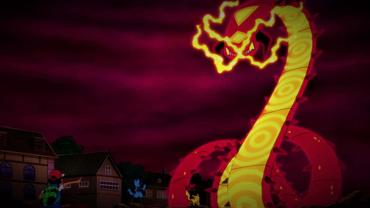 Ash Meets Gigantamax Centiskorch