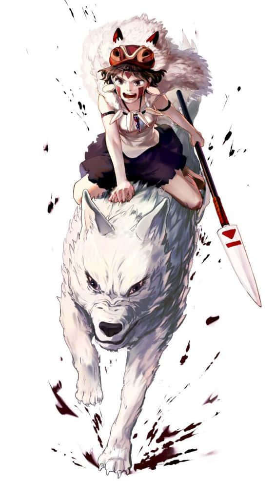 Ashitaka, A Young Warrior, And Princess Mononoke Of Studio Ghibli's Epic