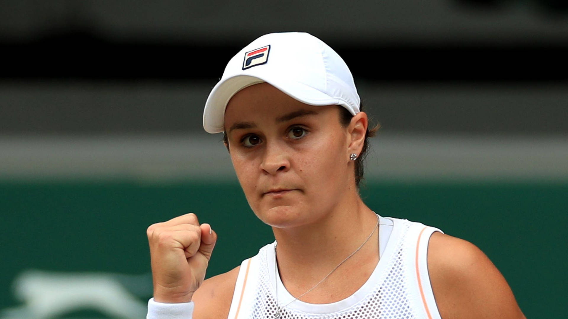 Ashleigh Barty Celebrates A Winning Moment