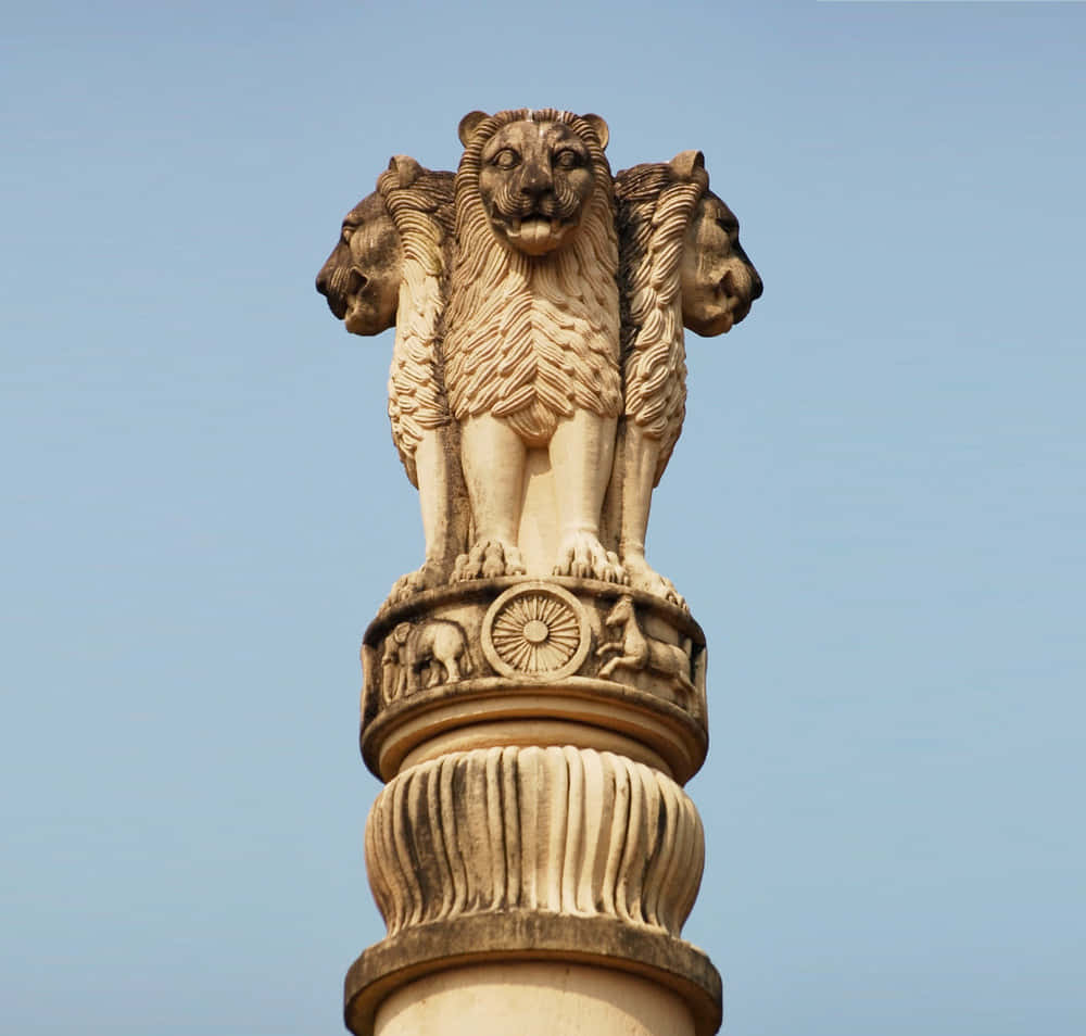 Ashoka Pillar Blue Sky