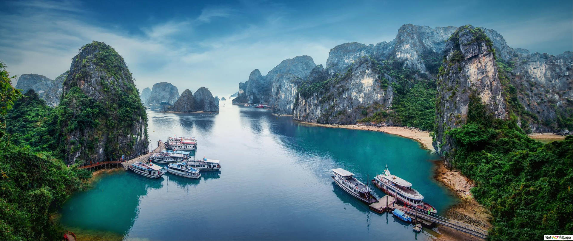 Asia Vietnam Halong Bay Background