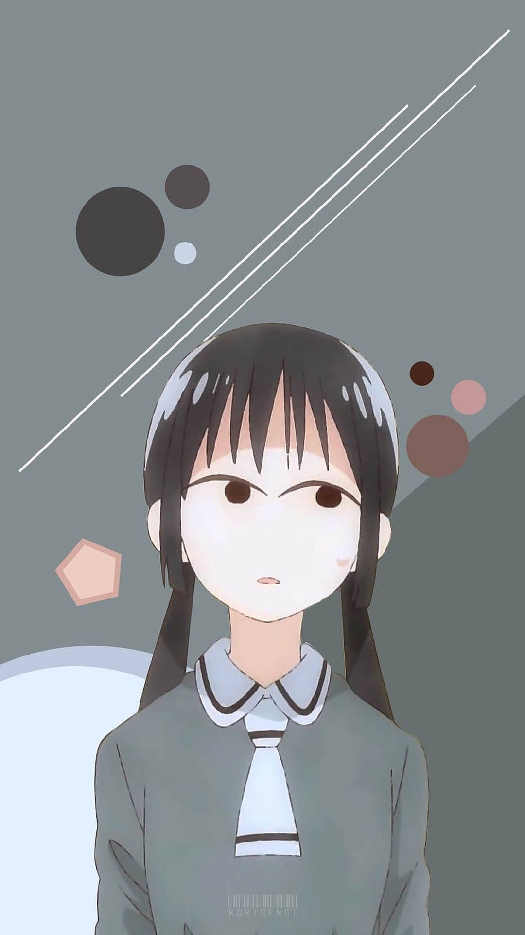 Asobi Asobase Hanako Honda Fan Art Background