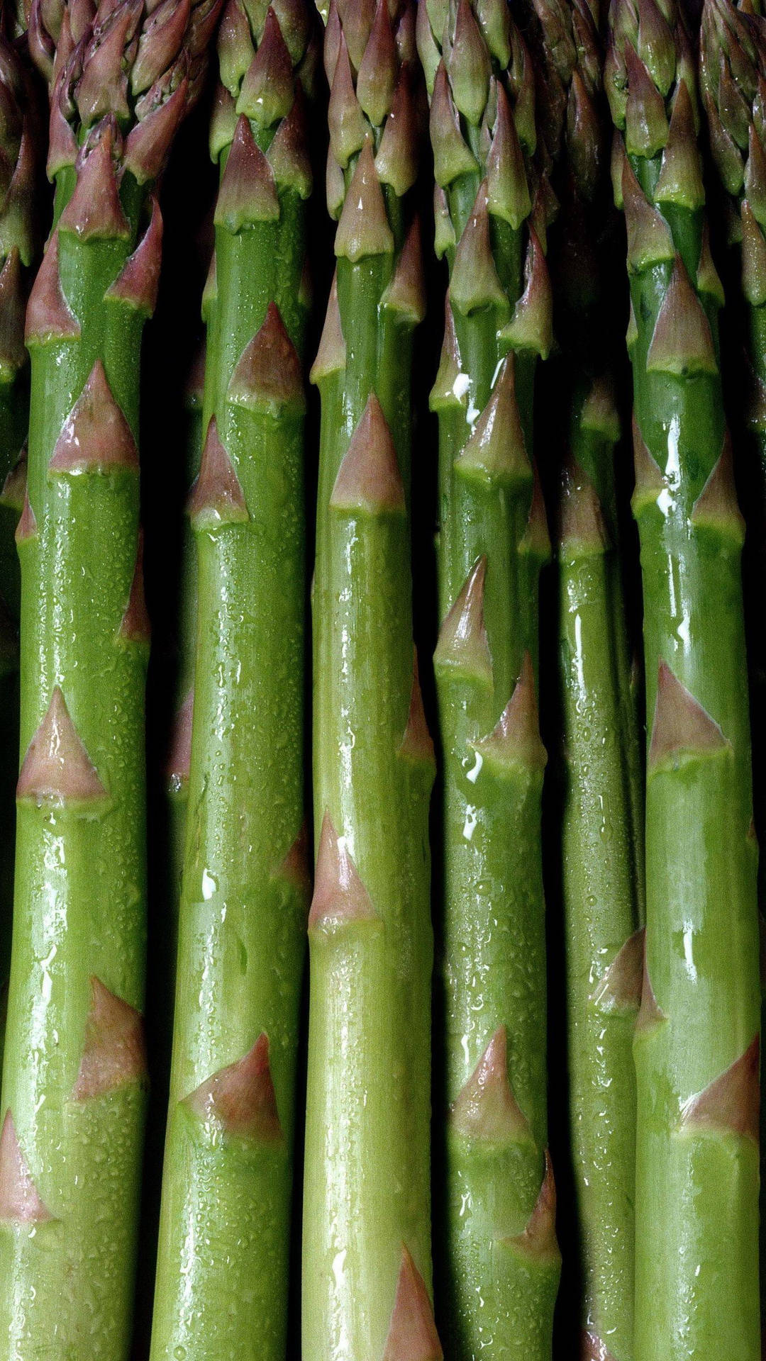 Asparagus Steamed Green Vegetables Background