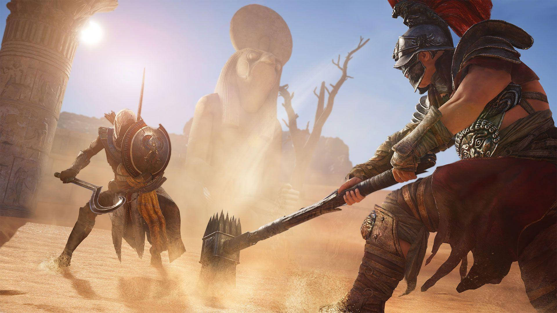 Assassin Creed Origins Characters Fighting