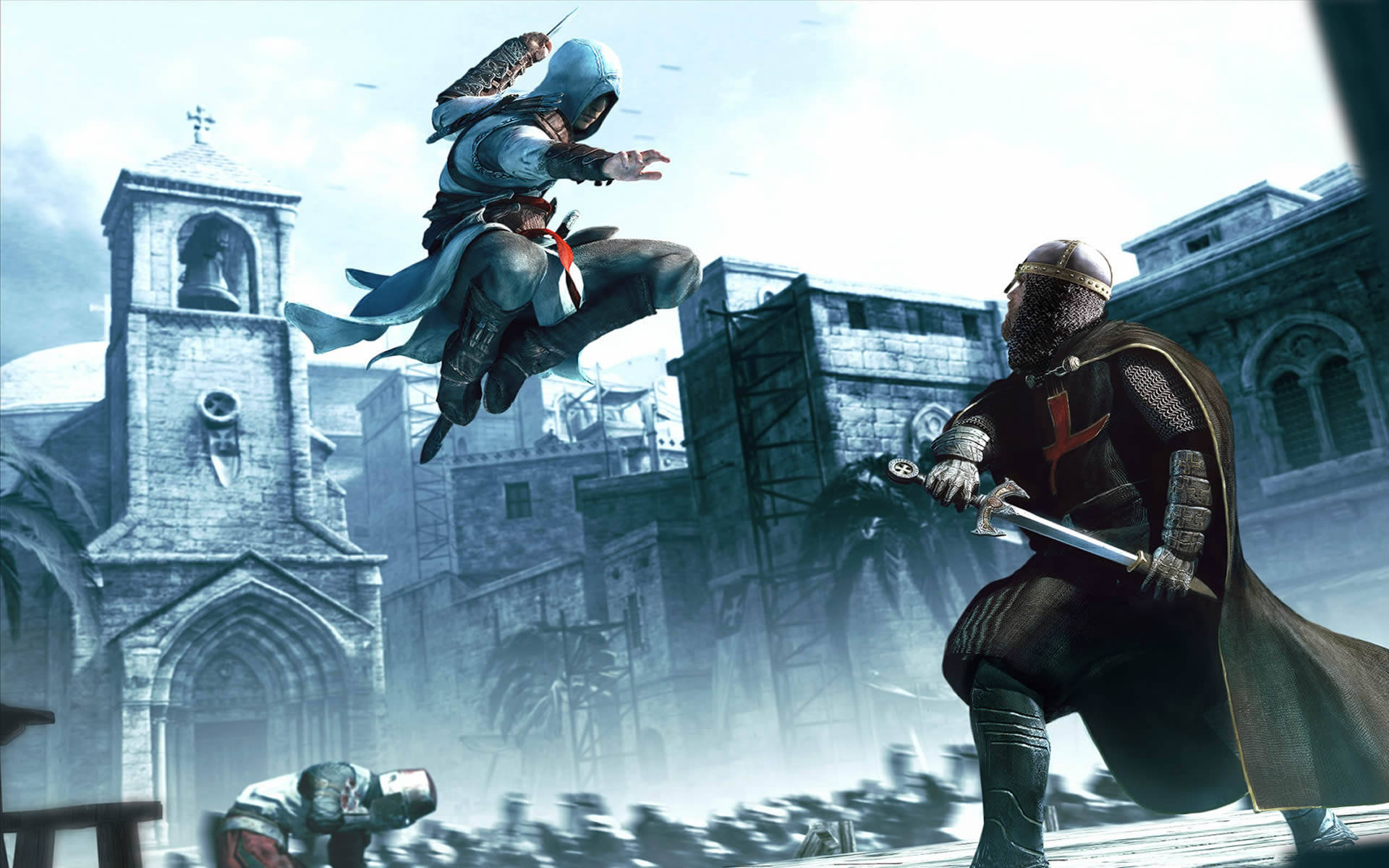 Assassin's Creed Altair Vs Templar Background