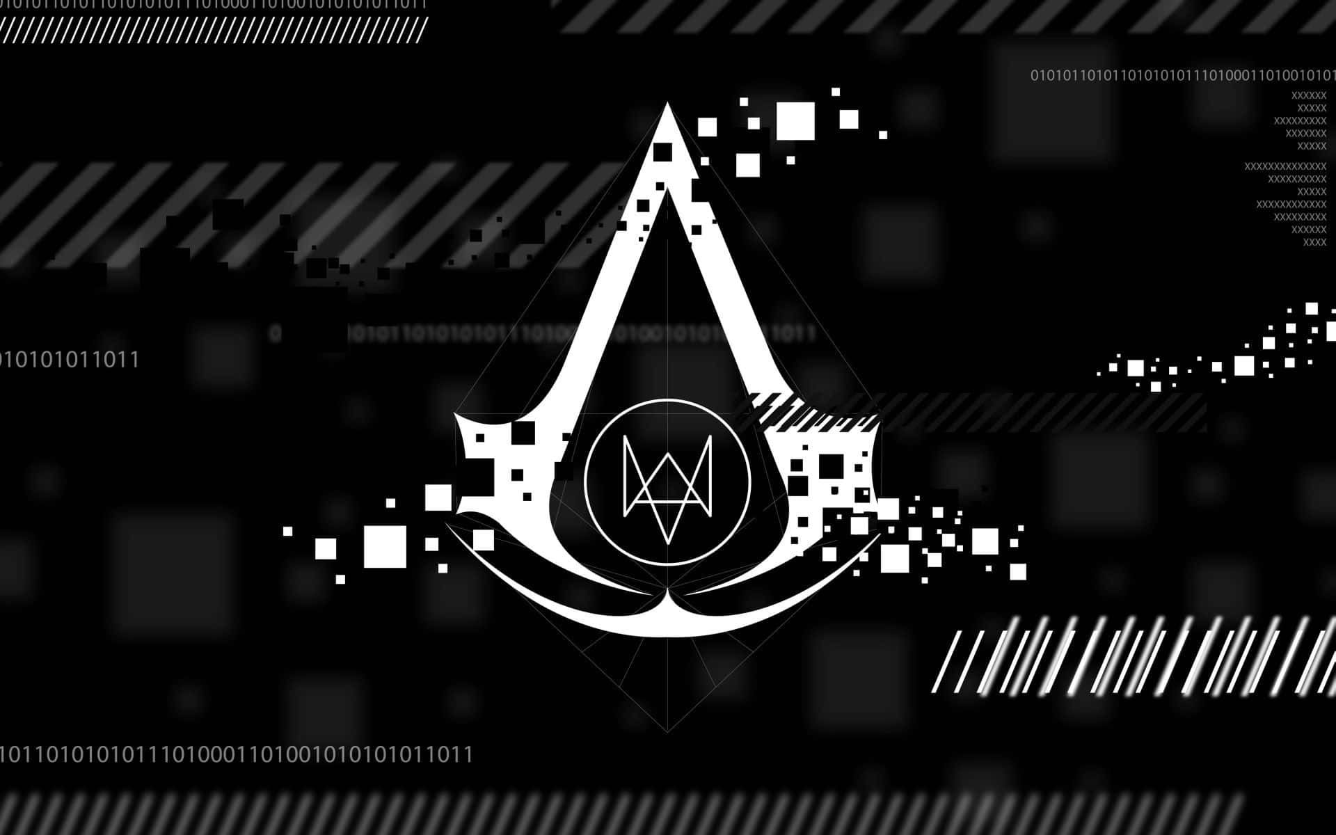 Assassin's Creed, Black And White, Logo, Hd Wallpaper Background