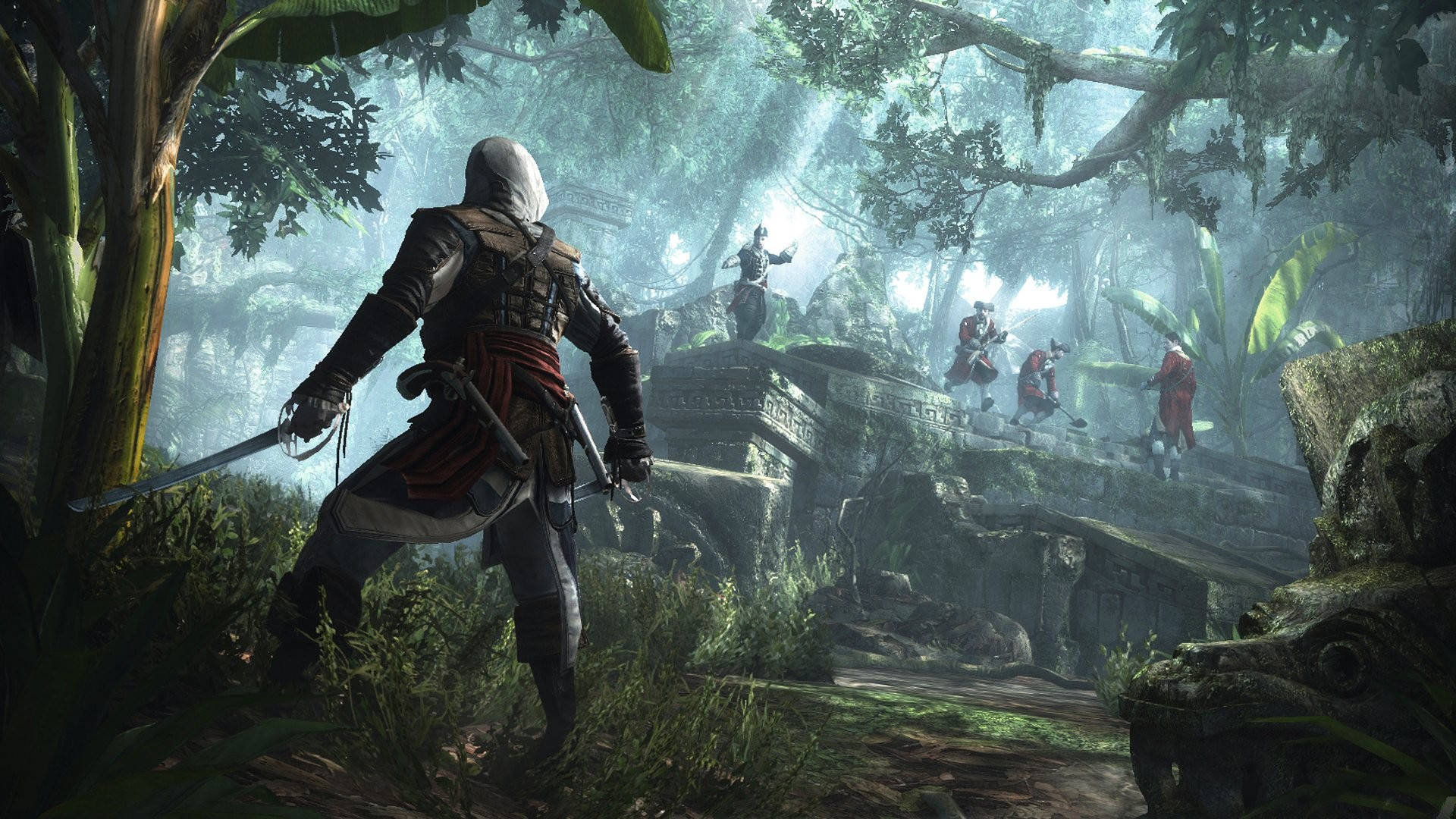 Assassin's Creed Black Flag Confrontation Scene Background