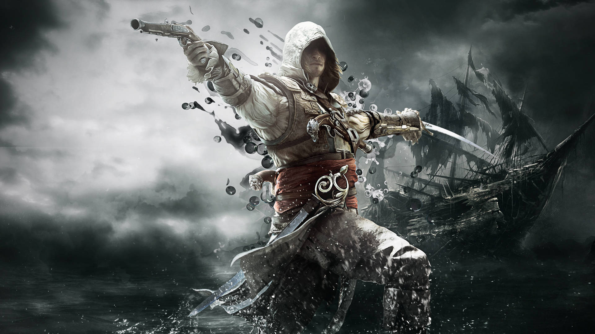 Assassin's Creed Black Flag Ghost Pirate Background