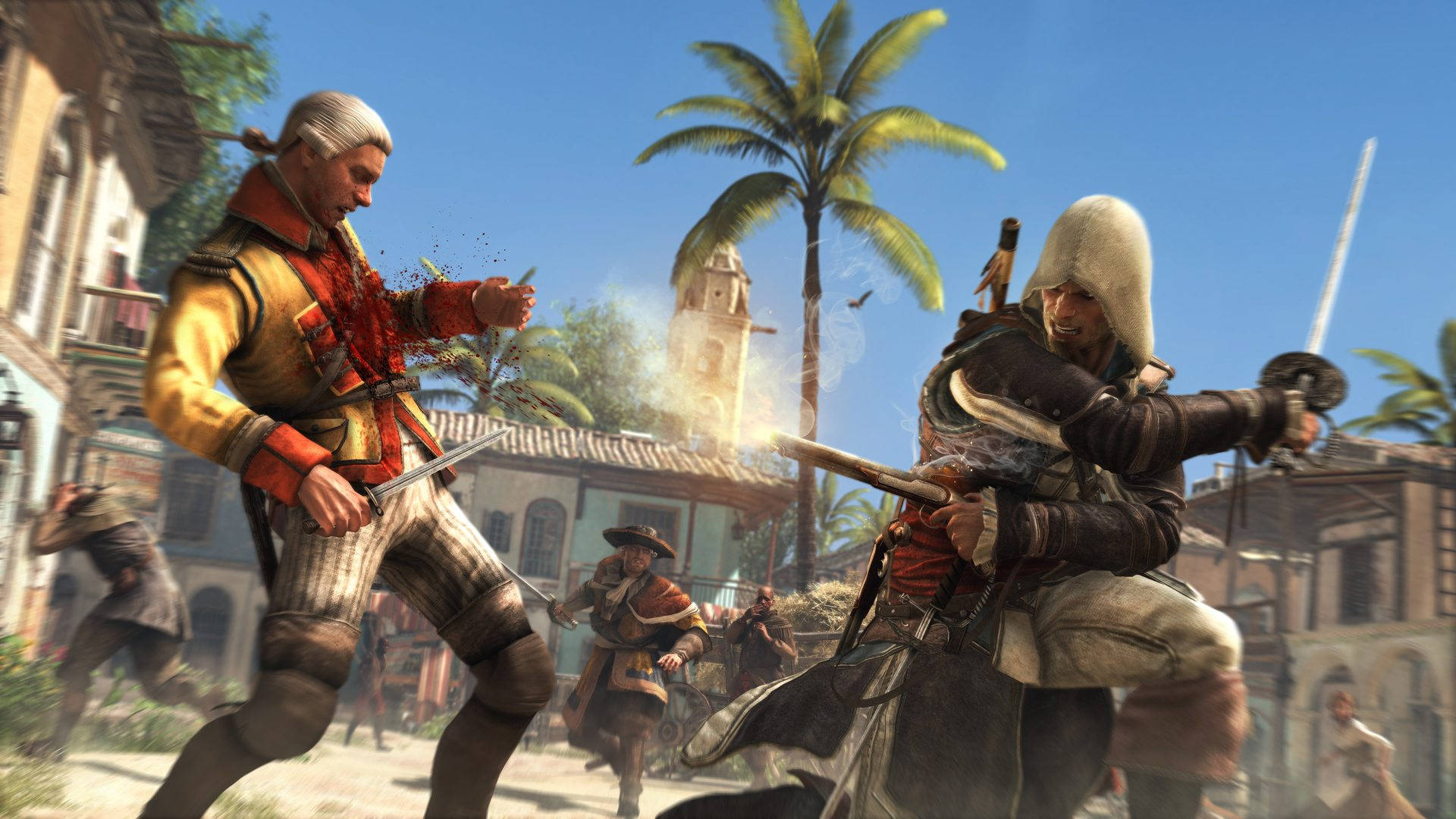 Assassin's Creed Black Flag Masculine Assassin Background