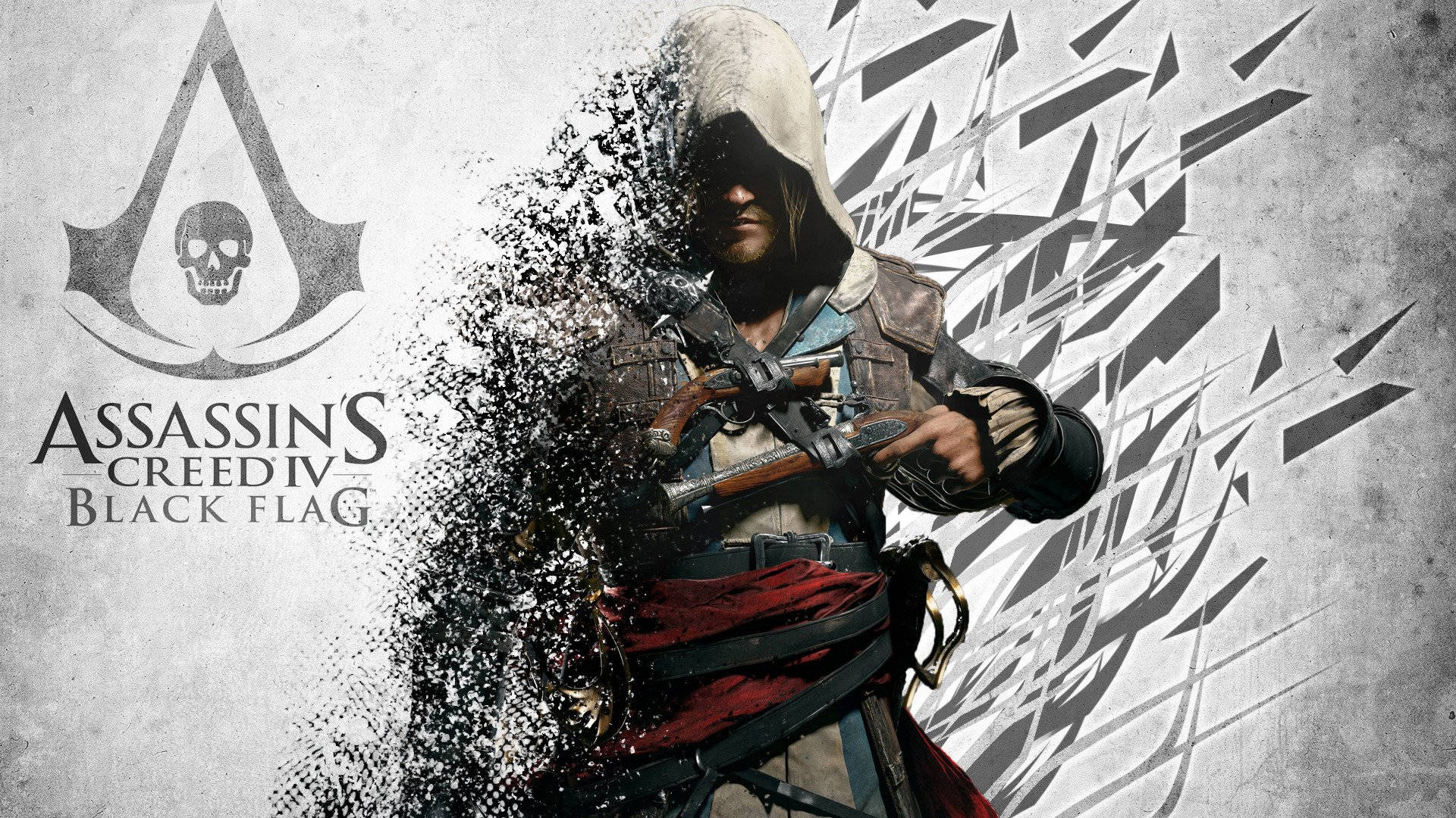 Assassin's Creed Black Flag Silhouette Puzzle Background