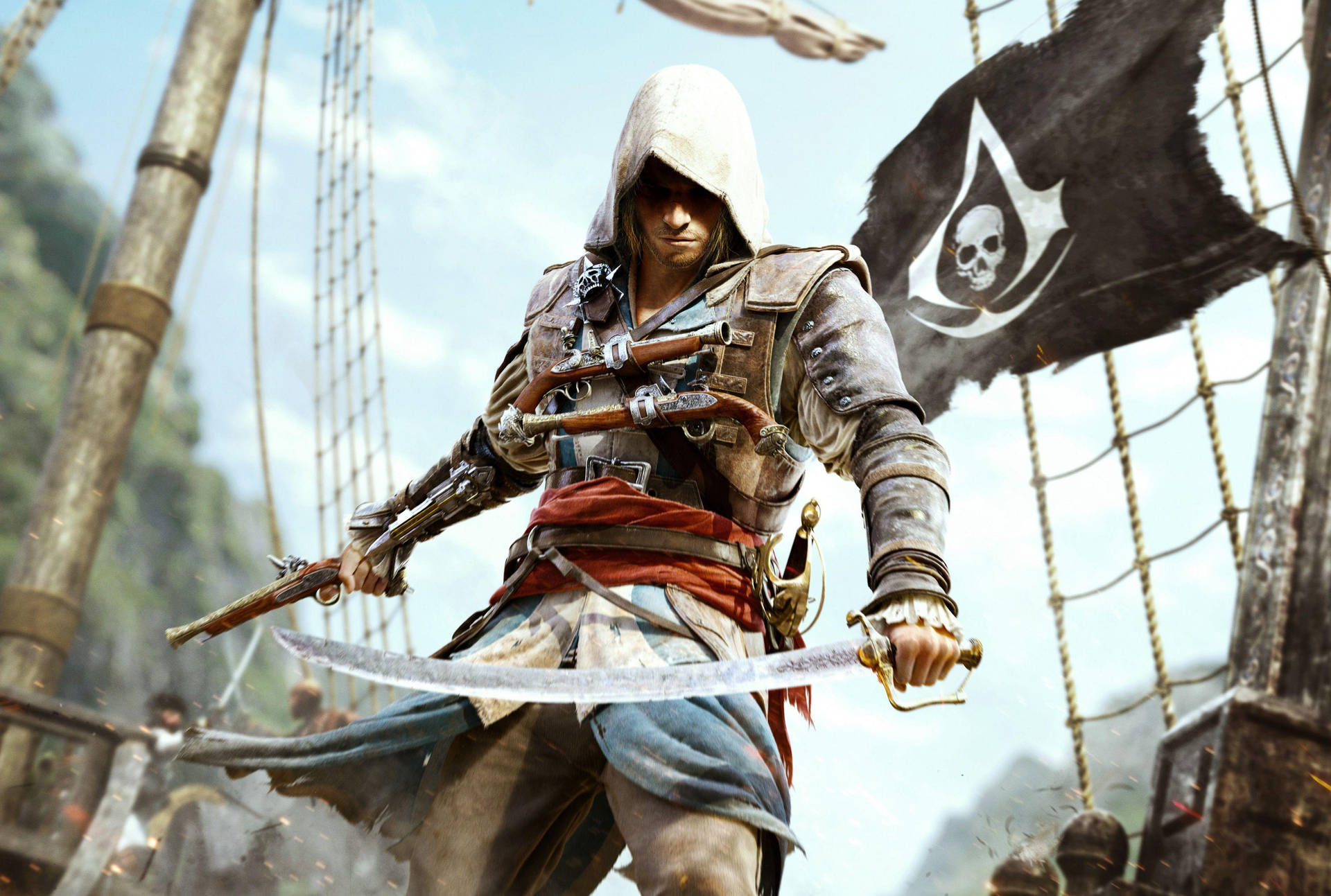 Assassin's Creed Black Flag Voyage Ship Background