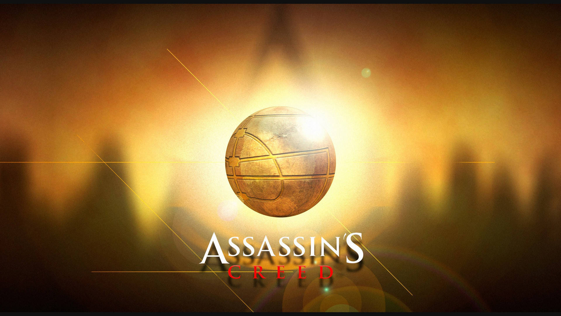 Assassin's Creed Golden Ball Symbol Background