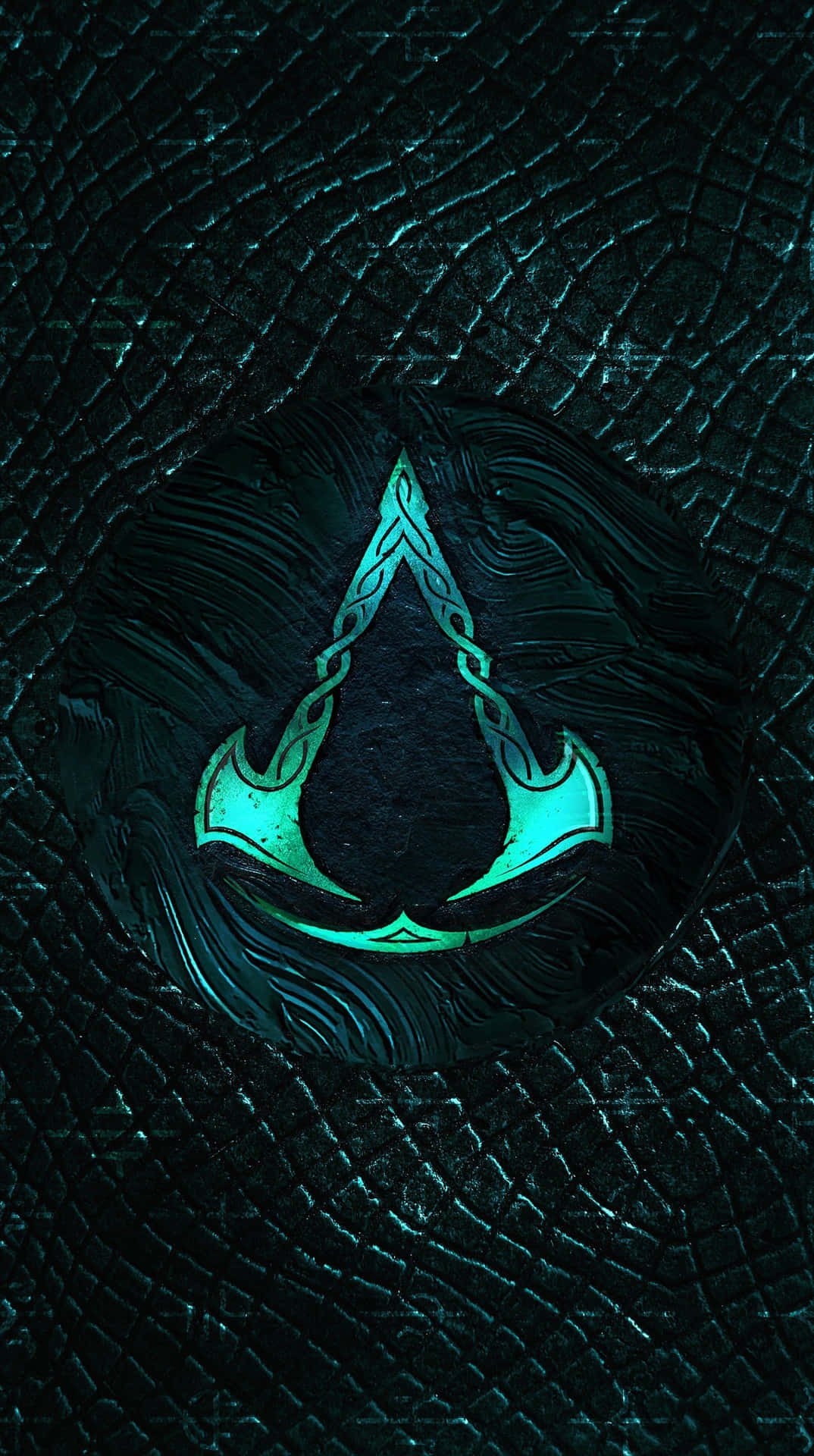 Assassin's Creed Logo On A Black Background