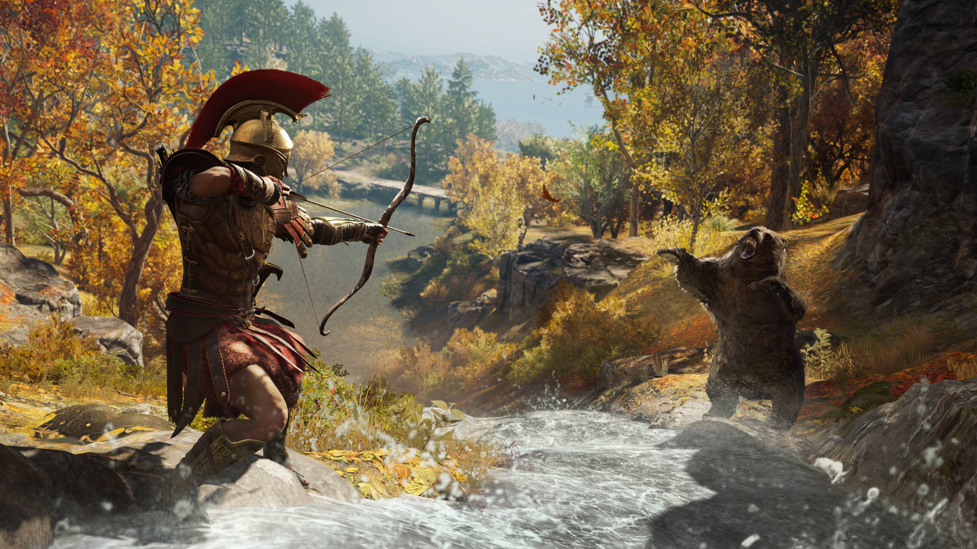 Assassin's Creed Odyssey Archer Vs. Bear Background