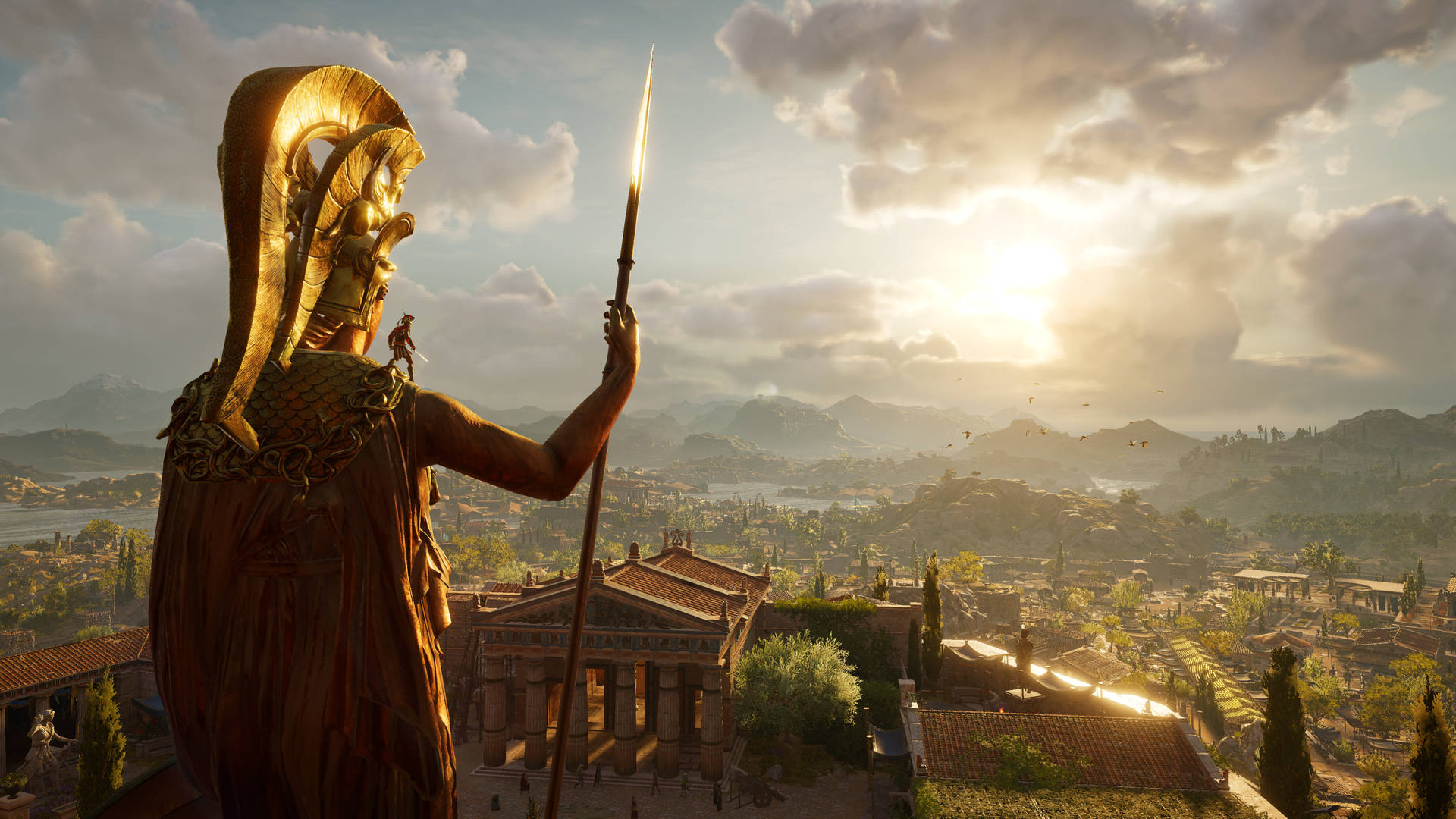 Assassin's Creed Odyssey Athens Scenery Background