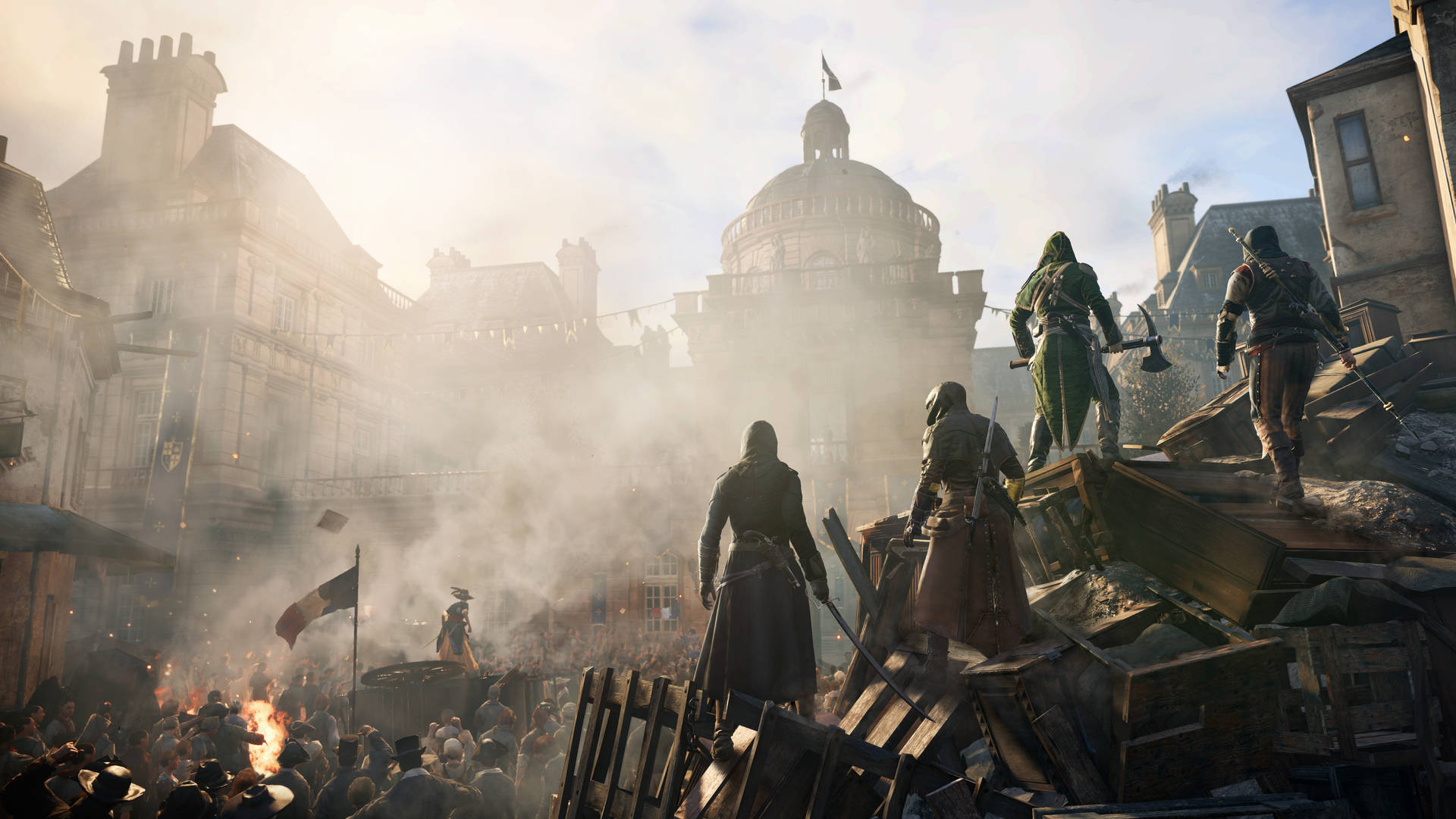 Assassin's Creed Unity Revolution 4k Gaming Background