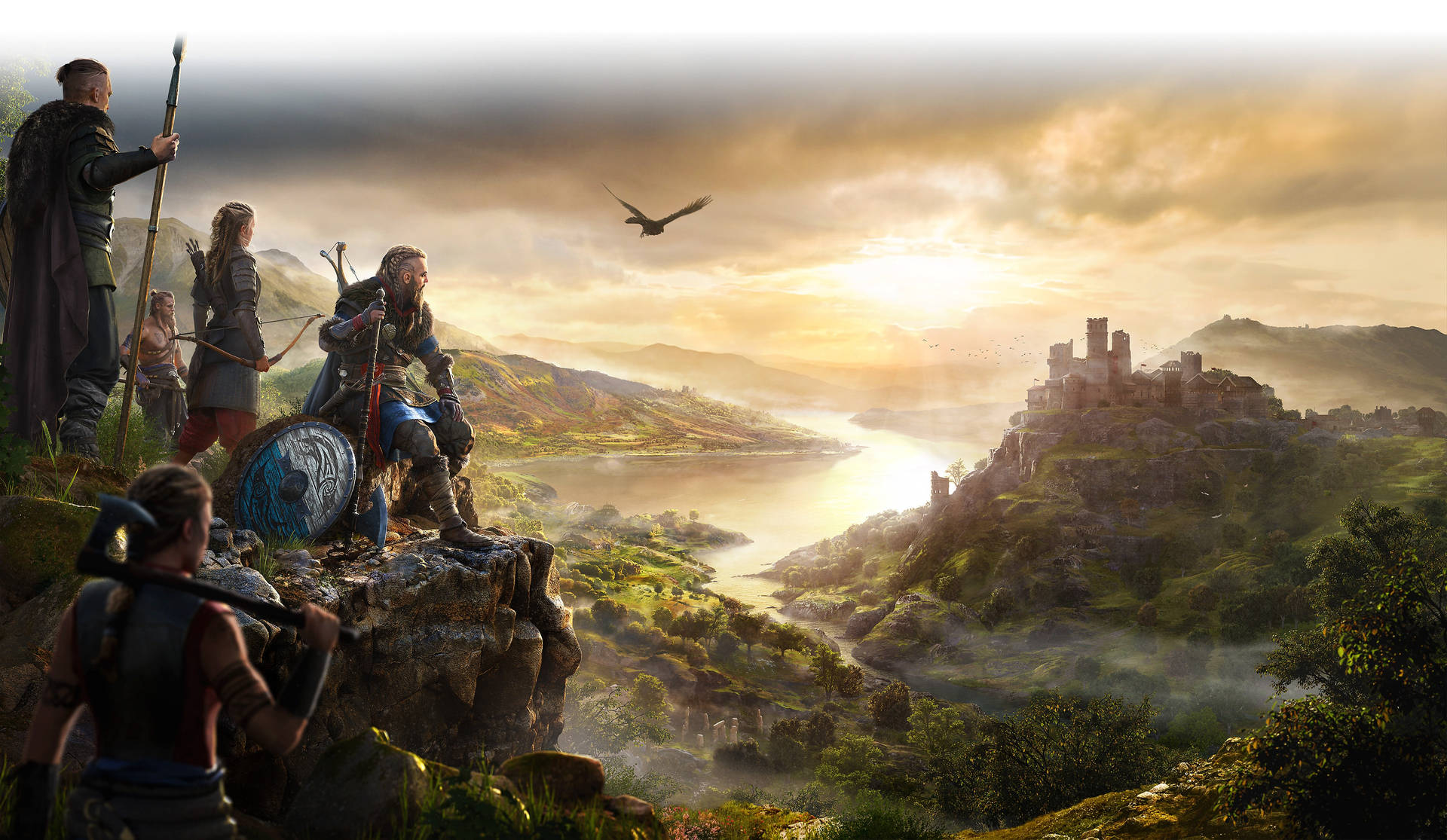 Assassin's Creed Valhalla Caustow Castle Background