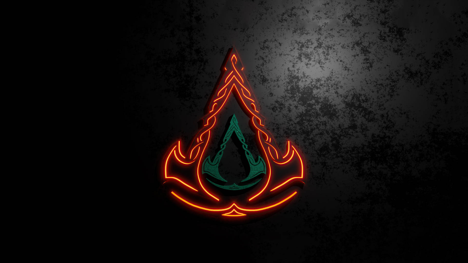 Assassin's Creed Valhalla Gaming Logo Background