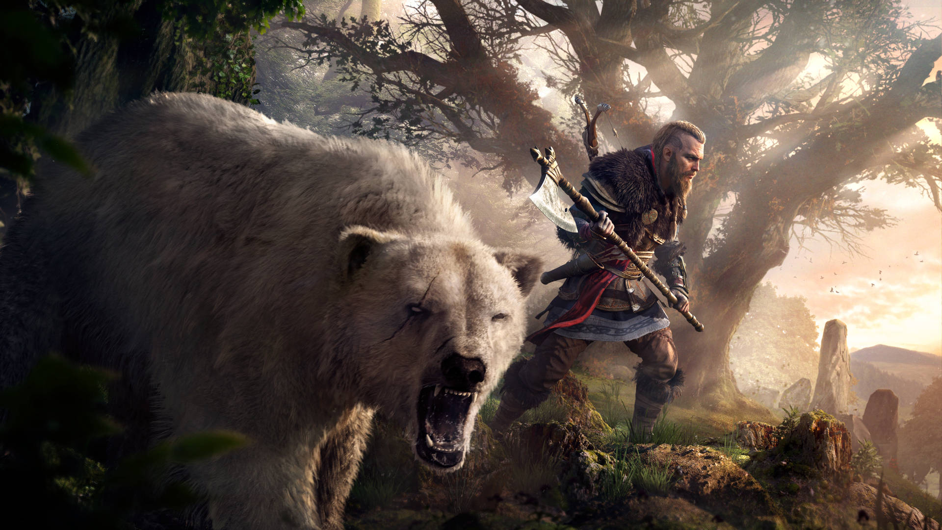Assassin's Creed Valhalla Polar Bear Fur Background