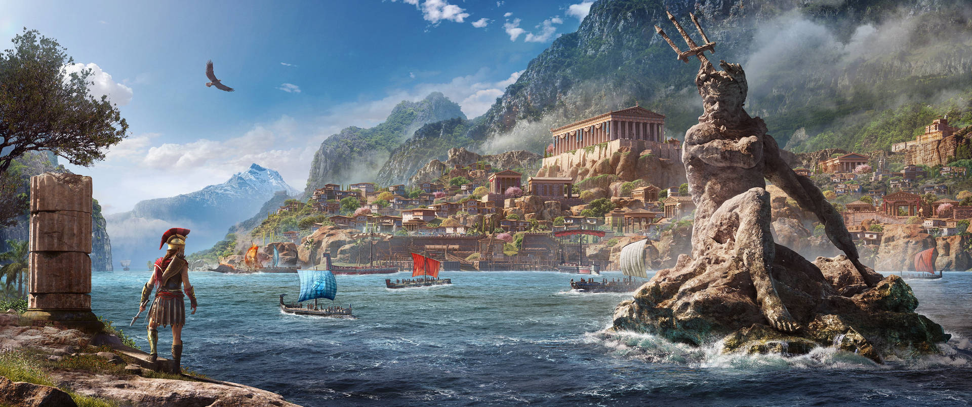 Assassin's Creed Valhalla Seashore Greece Background