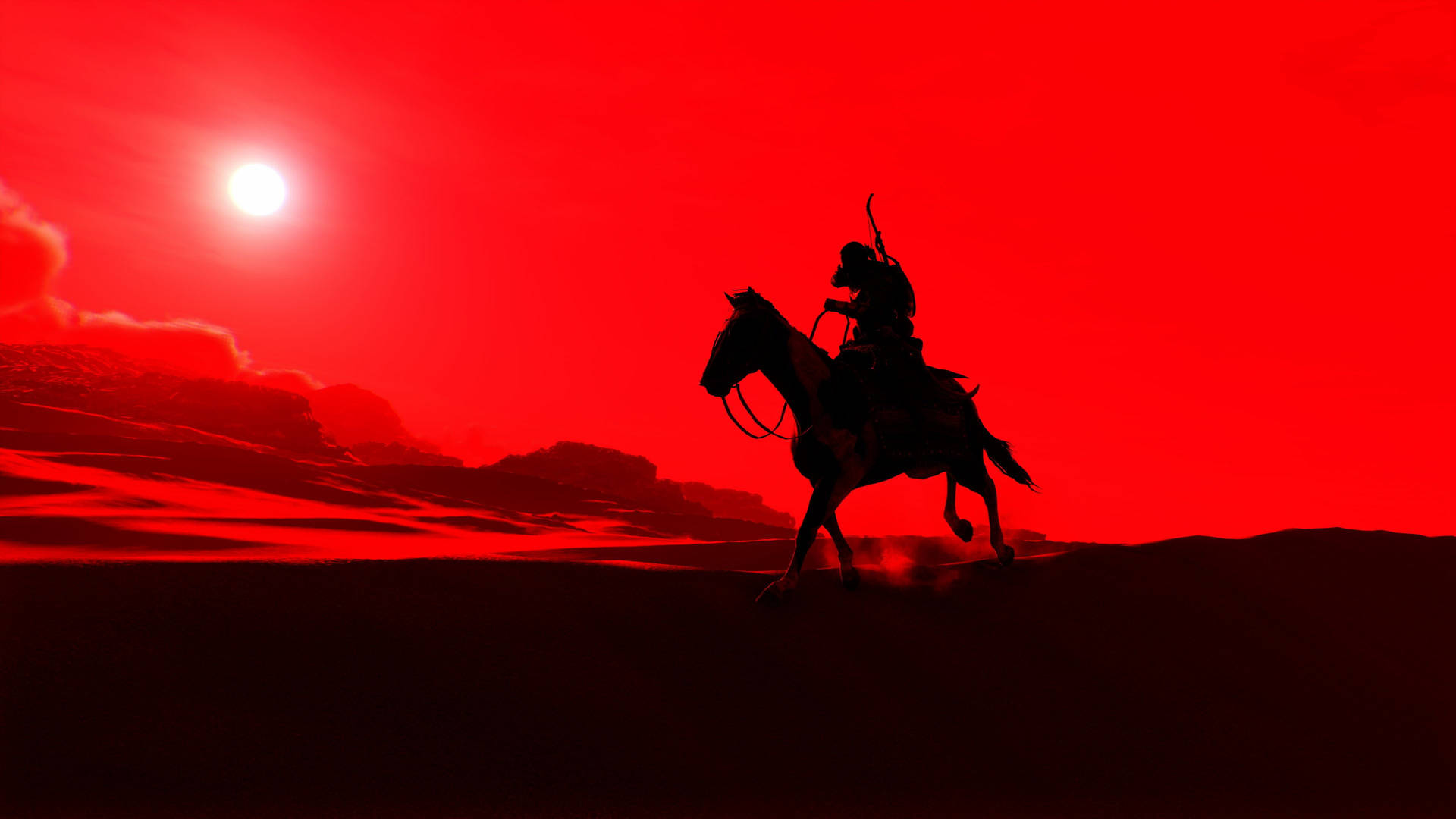 Assassins Creed Origins Bayek Riding Horse Background