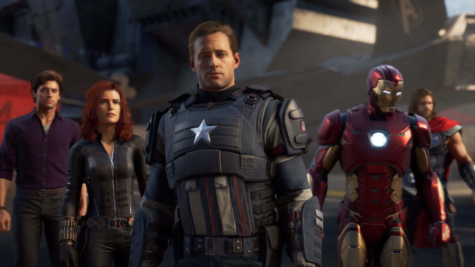 Assemble Your Team In This Immersive Marvel Avengers Game! Background