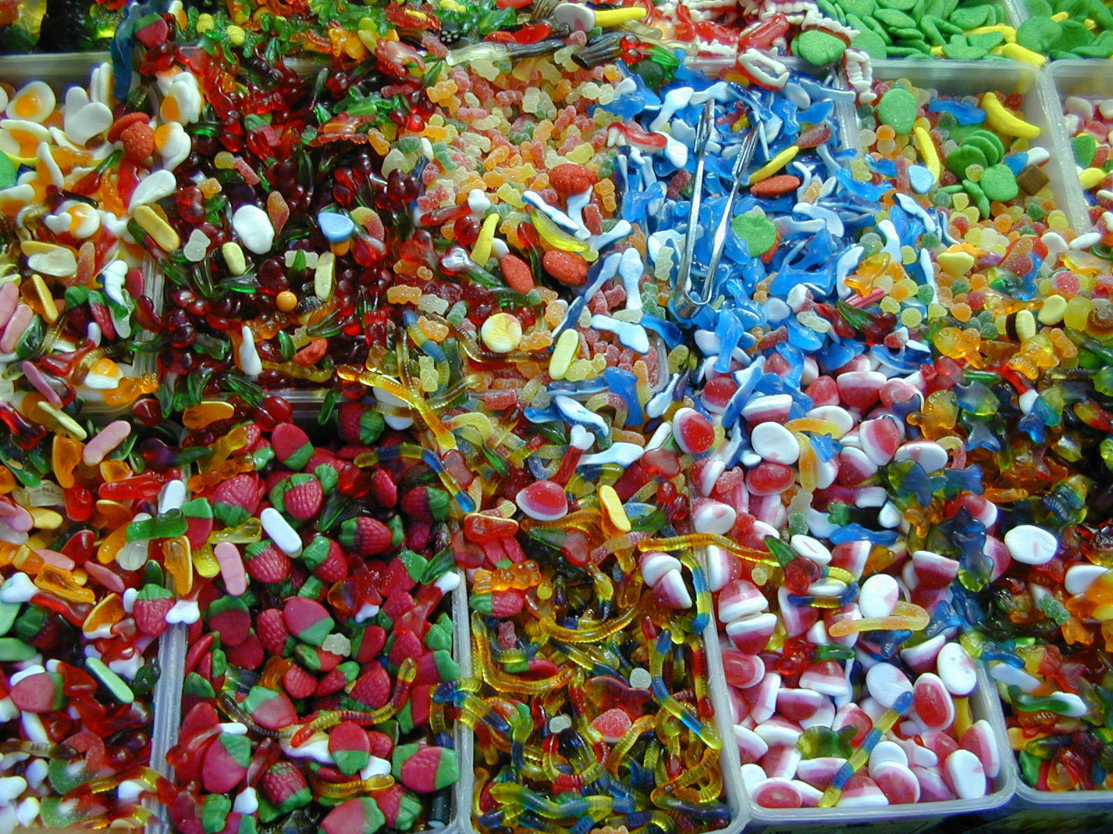 Assorted Colorful Candies Background