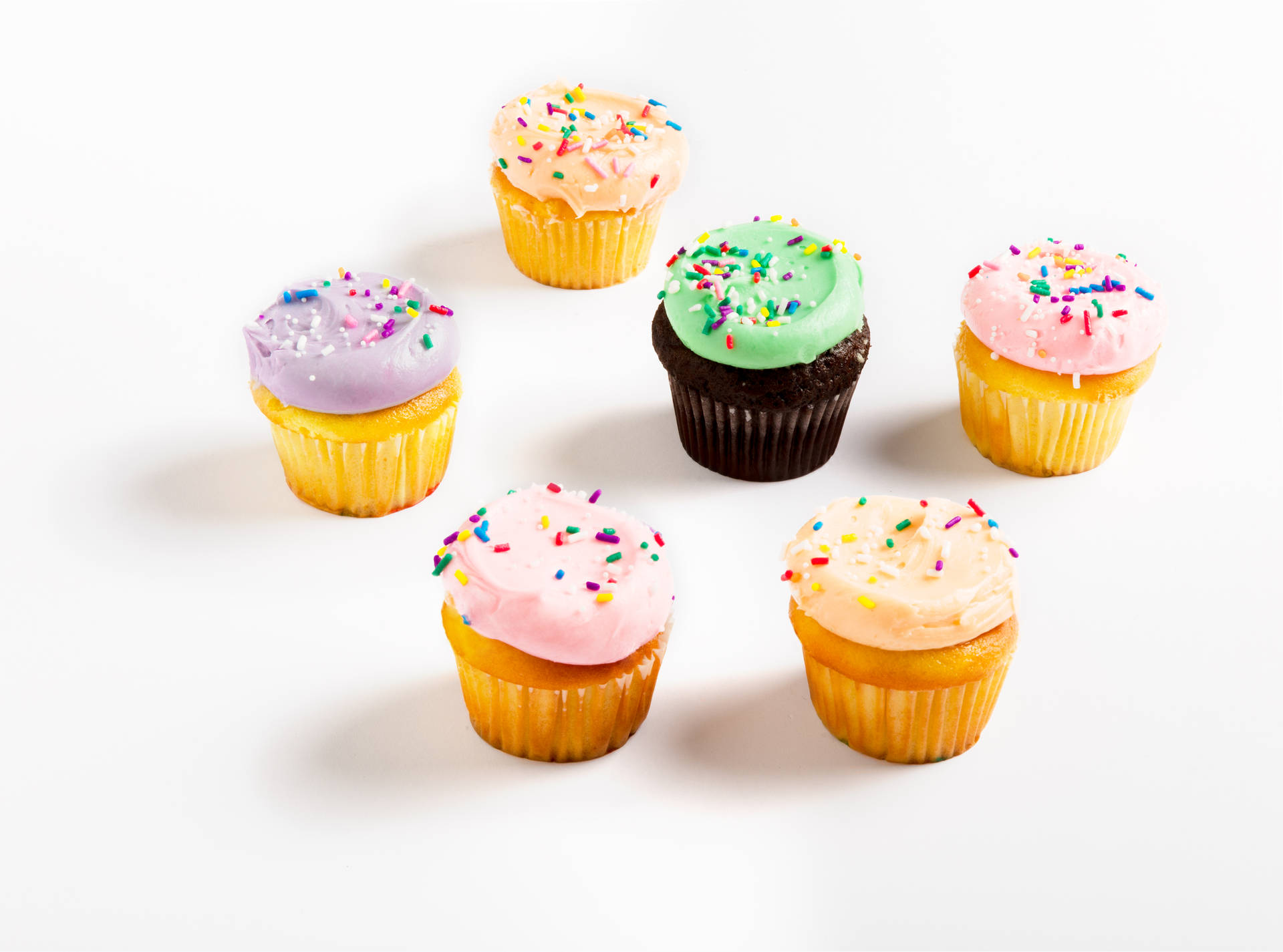 Assorted Colorful Cupcakes
