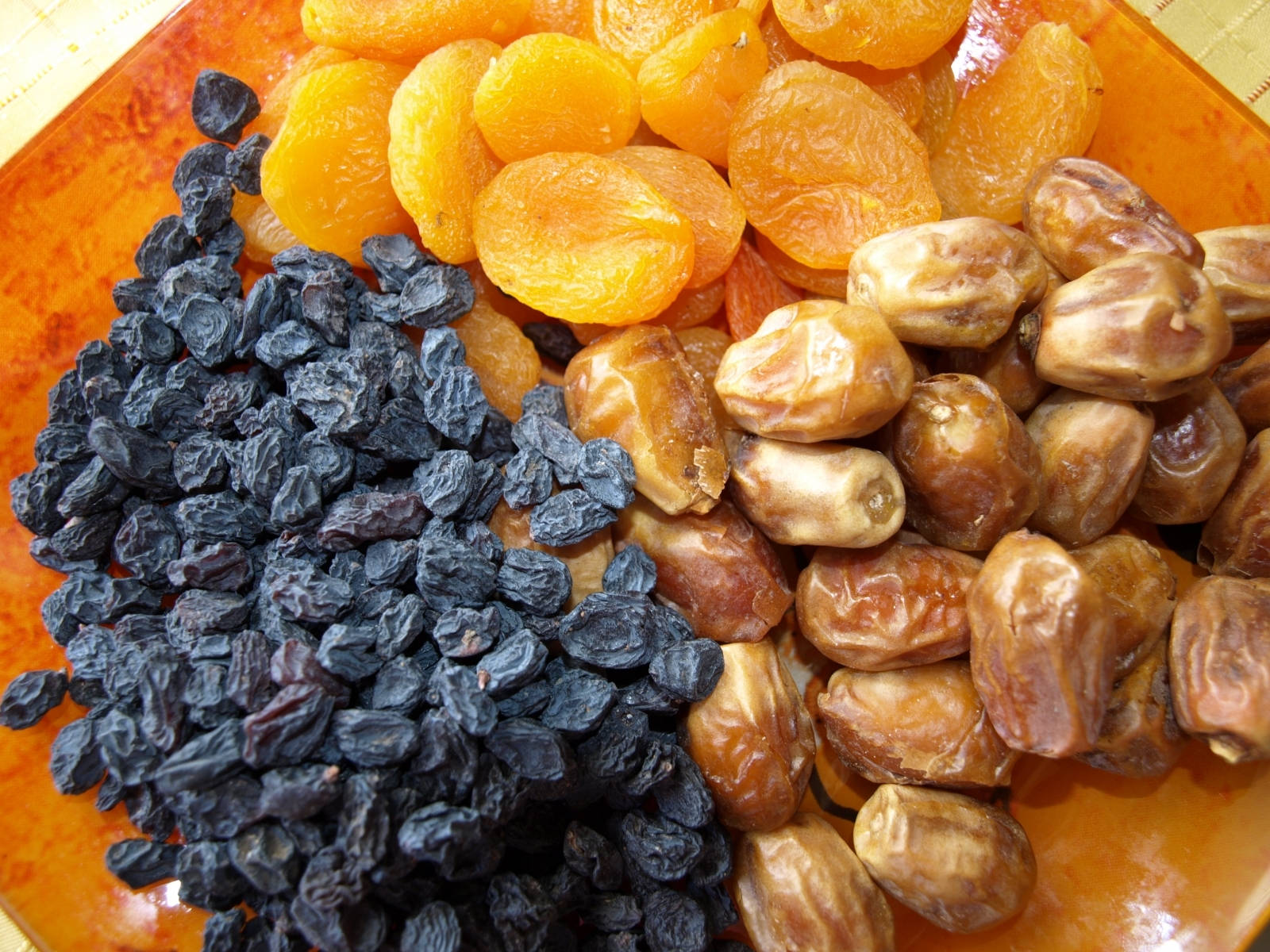 Assorted Dried Fruits Including Currant, Apricot, And Raisin Background