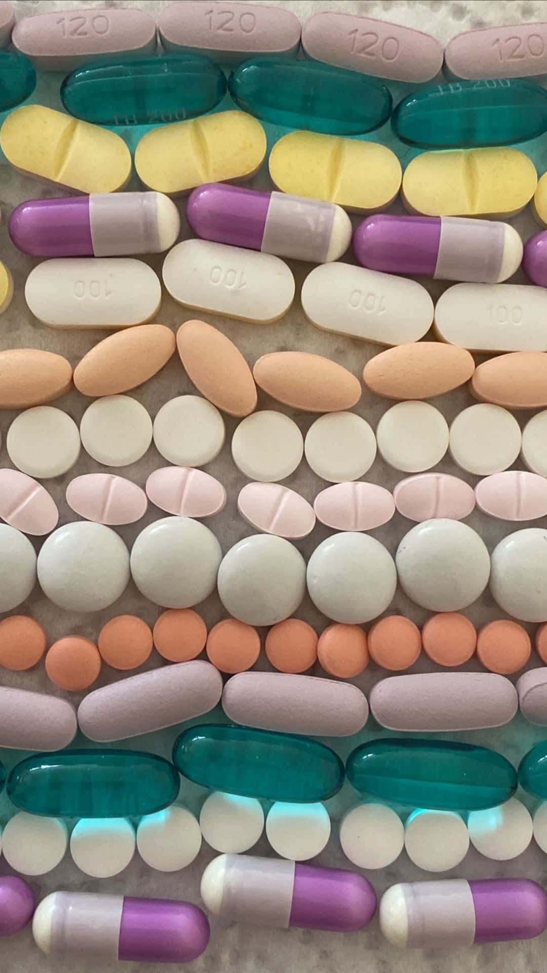 Assorted Medications Collection Background